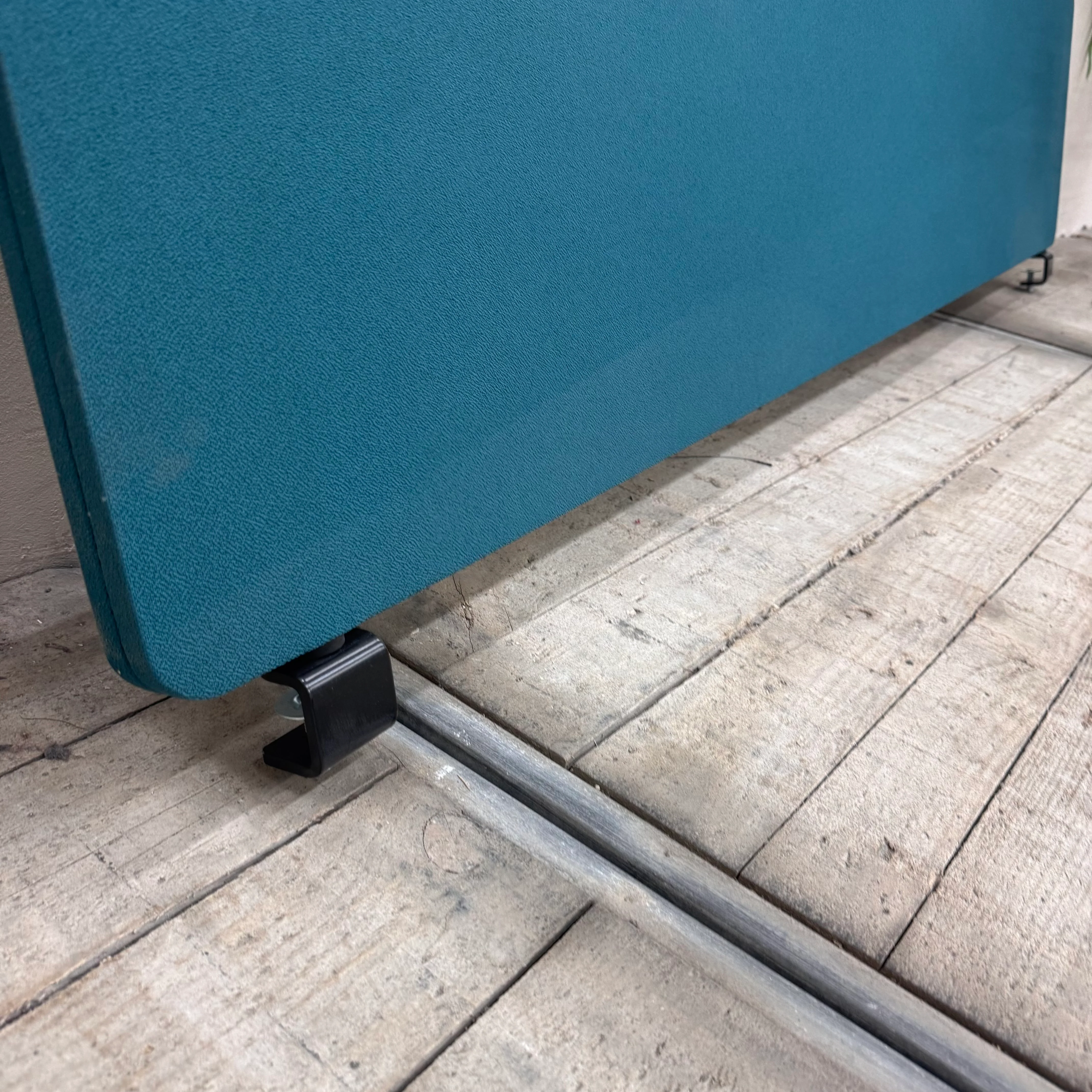 Akustikwand für Schreibtisch Türkisgrün Sichtschutz Trennwand Büro Gebraucht - Image 4