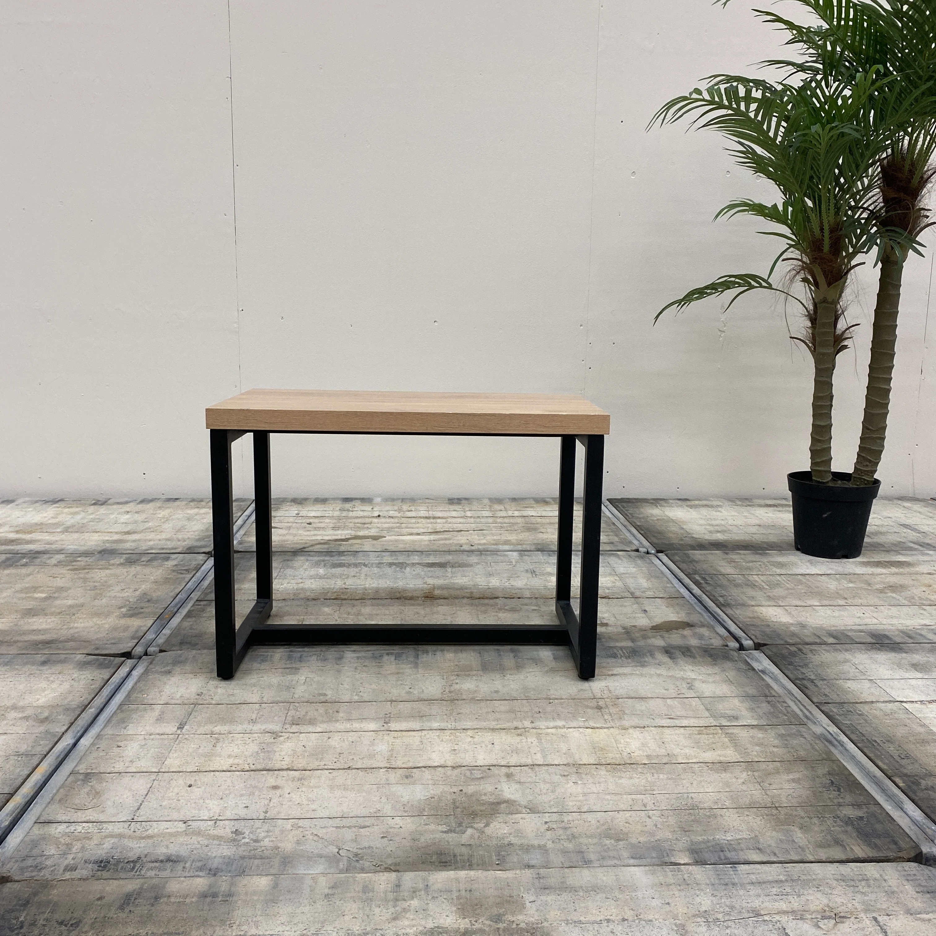 Beistelltisch Furnier Anthrazit Skandi-Stil Tisch gebraucht - Image 4