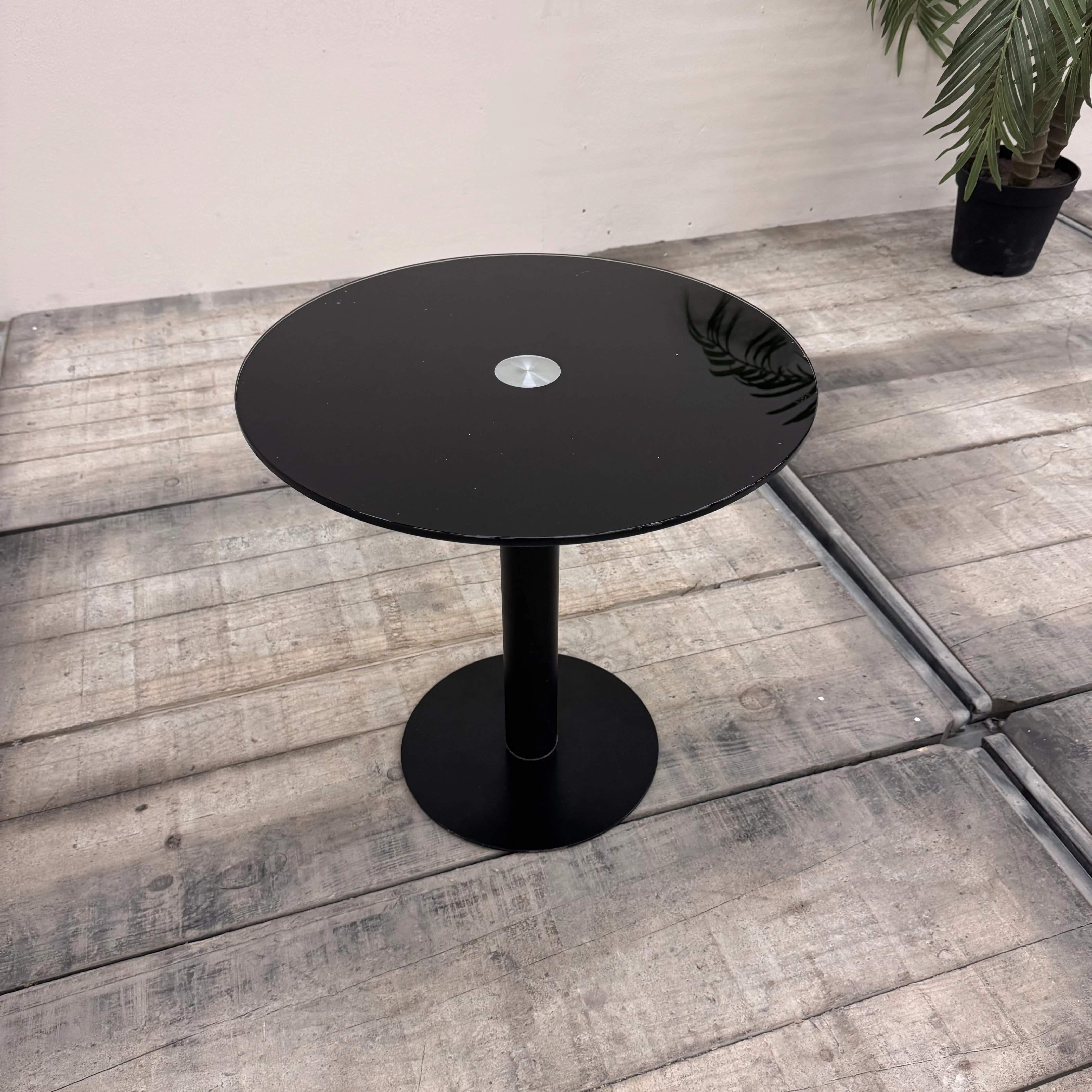 Beistelltisch Rund Glas 50cm Design Tisch Gebraucht - Image 2