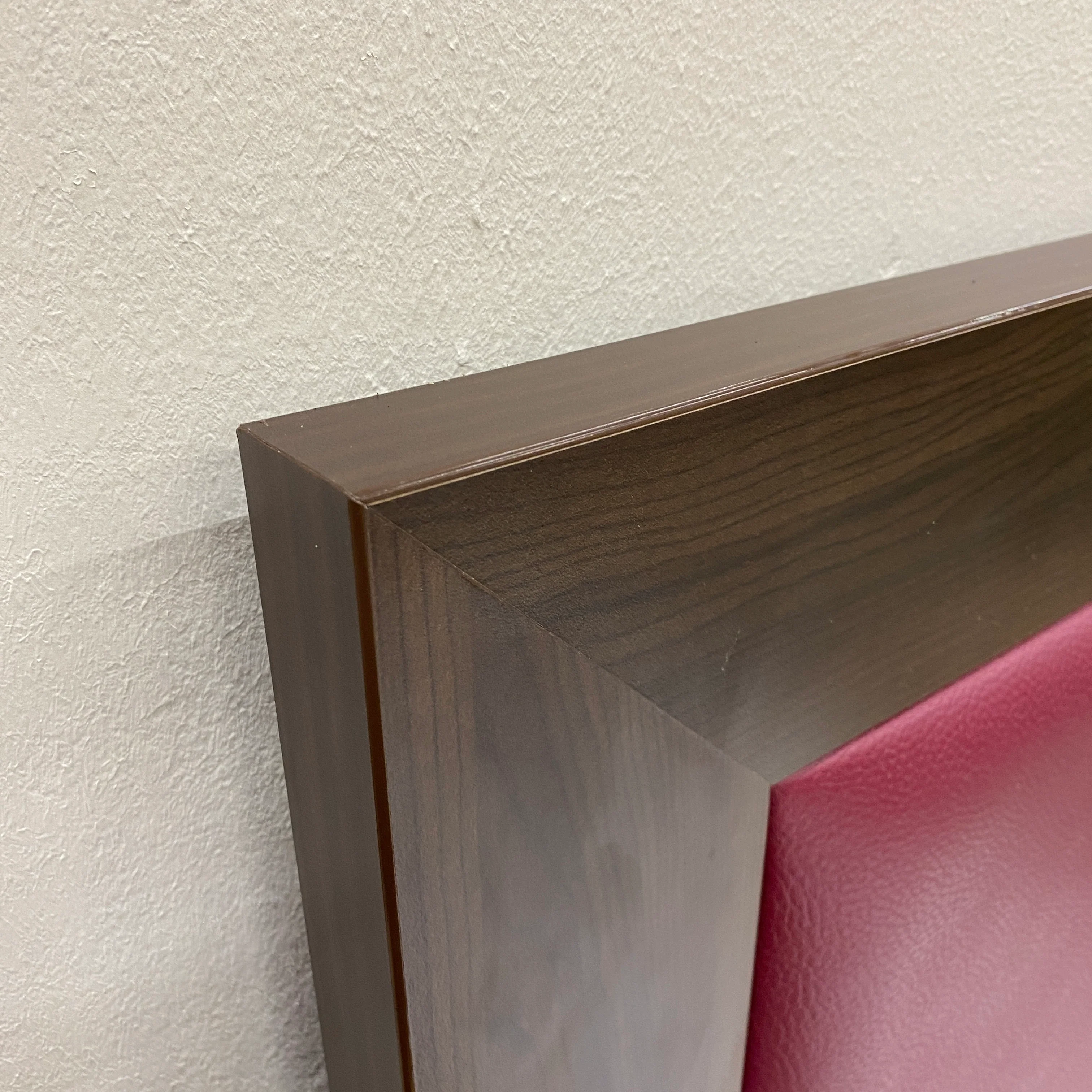 Bettkopfteil 160cm Kunstleder Bordeaux Eiche Dunkel Gebraucht - Image 4