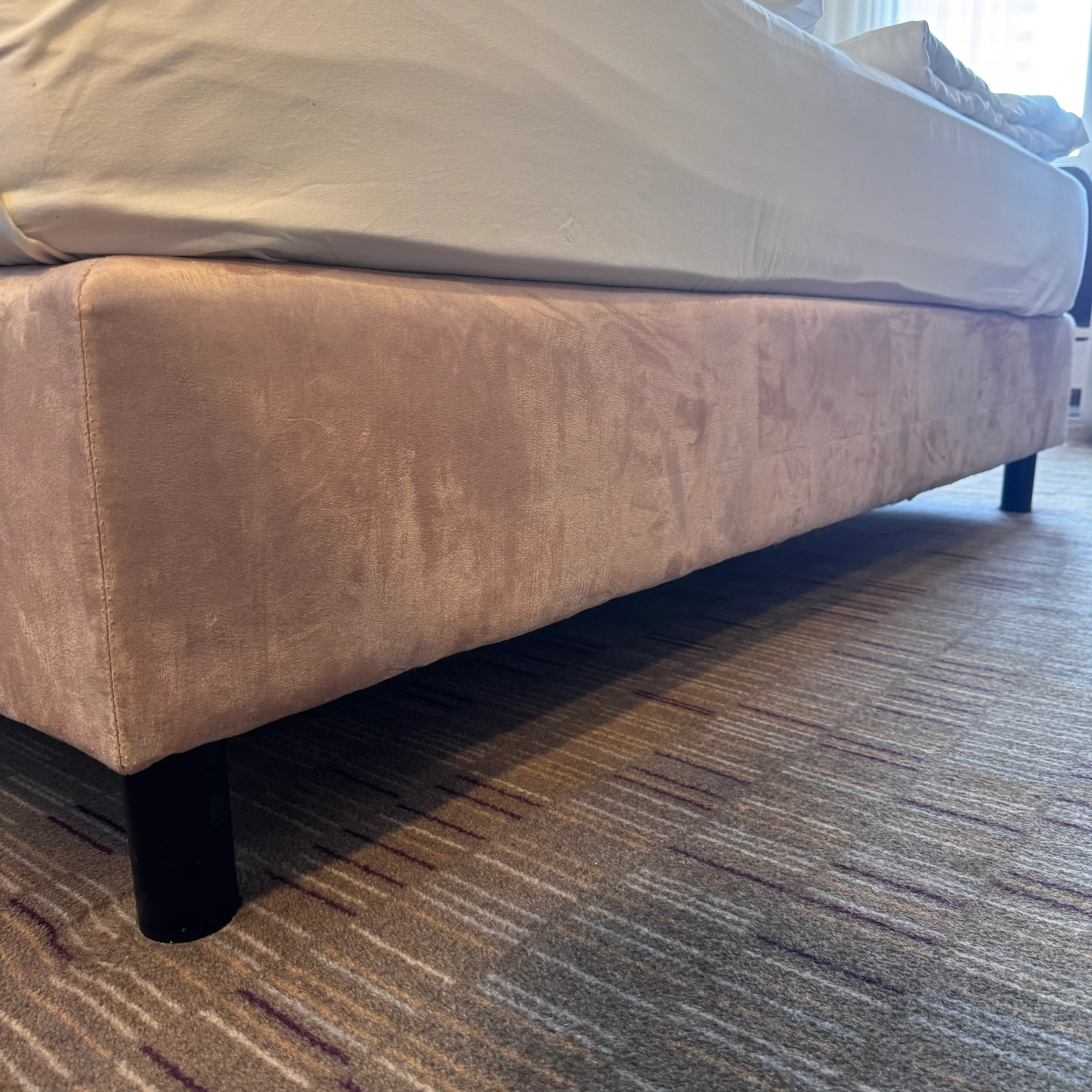 Boxspringbett Altrosa 180x200 Velours Inkl Federkern Matratze Bett Gebraucht - Image 7