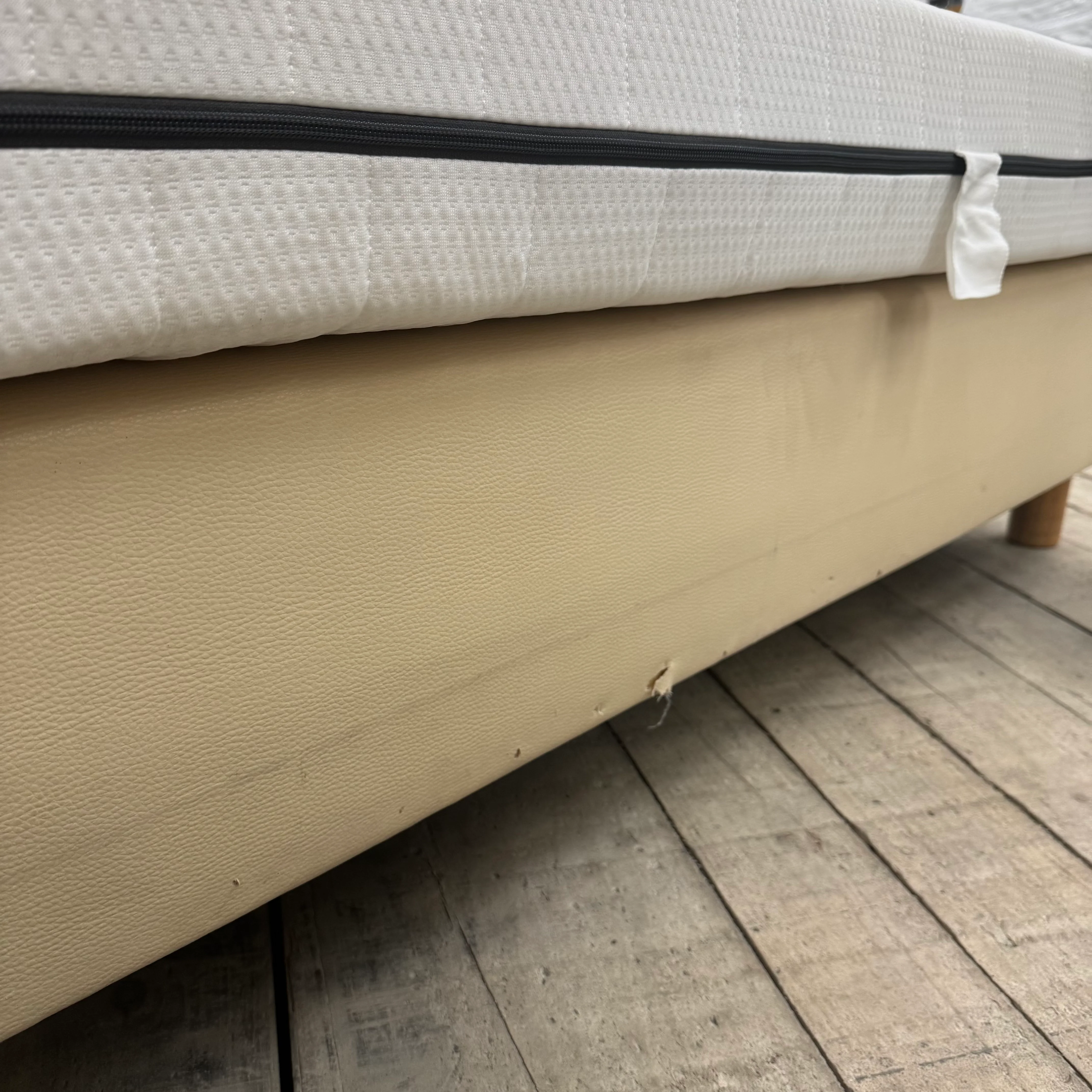 Boxspringbett creme 80x200 mit Matratze Bett Gebraucht Hotelbett - Image 8