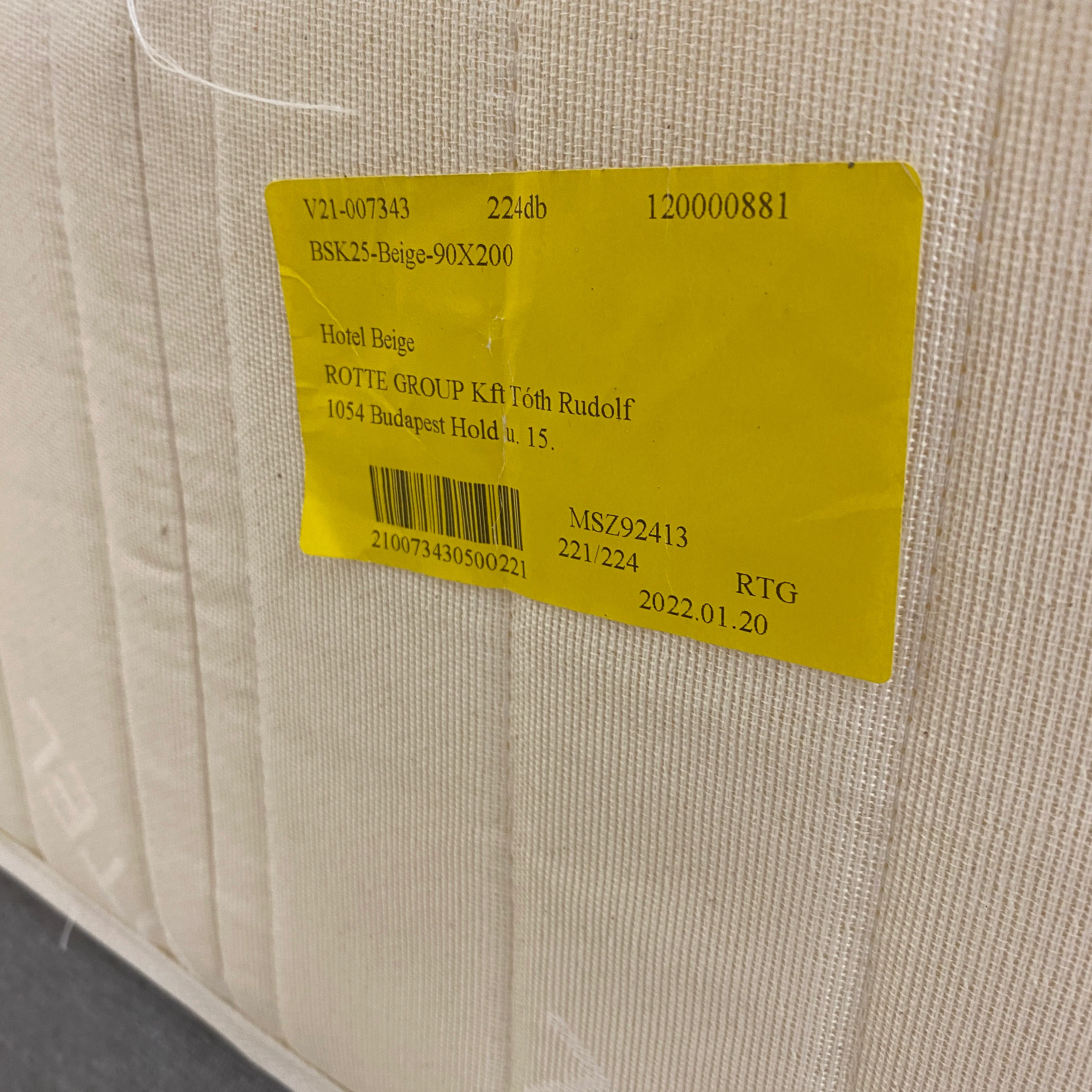 Boxspringbett 90x200 Grau Inkl. Federkern Matratze Bett Gebraucht - Image 7