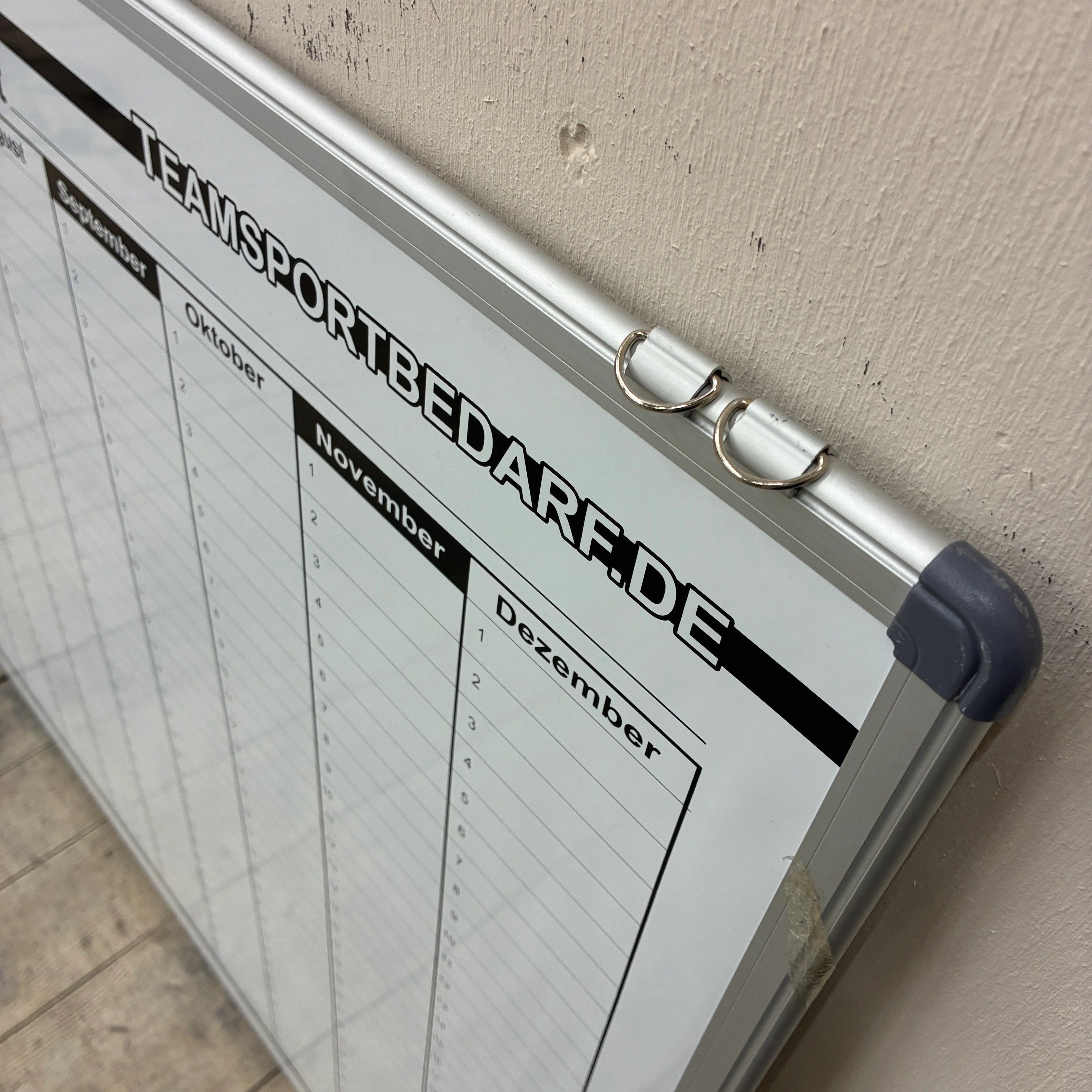 Whiteboard Jahresplaner Aluminiumrahmen Bürobedarf Gebraucht - Image 4