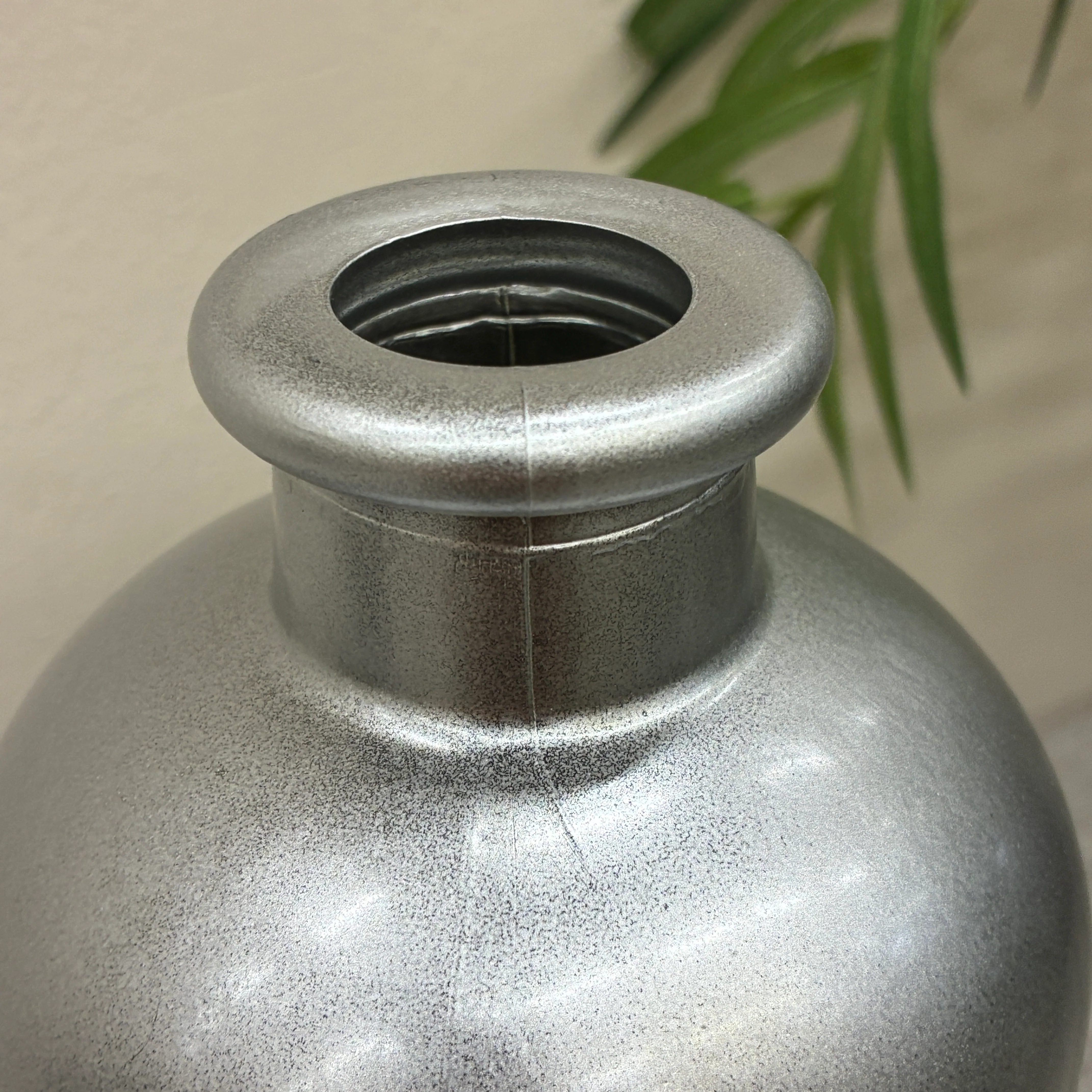 Countryfield Vase Silber Schwarz Matt Design Deko 33cm - Image 3