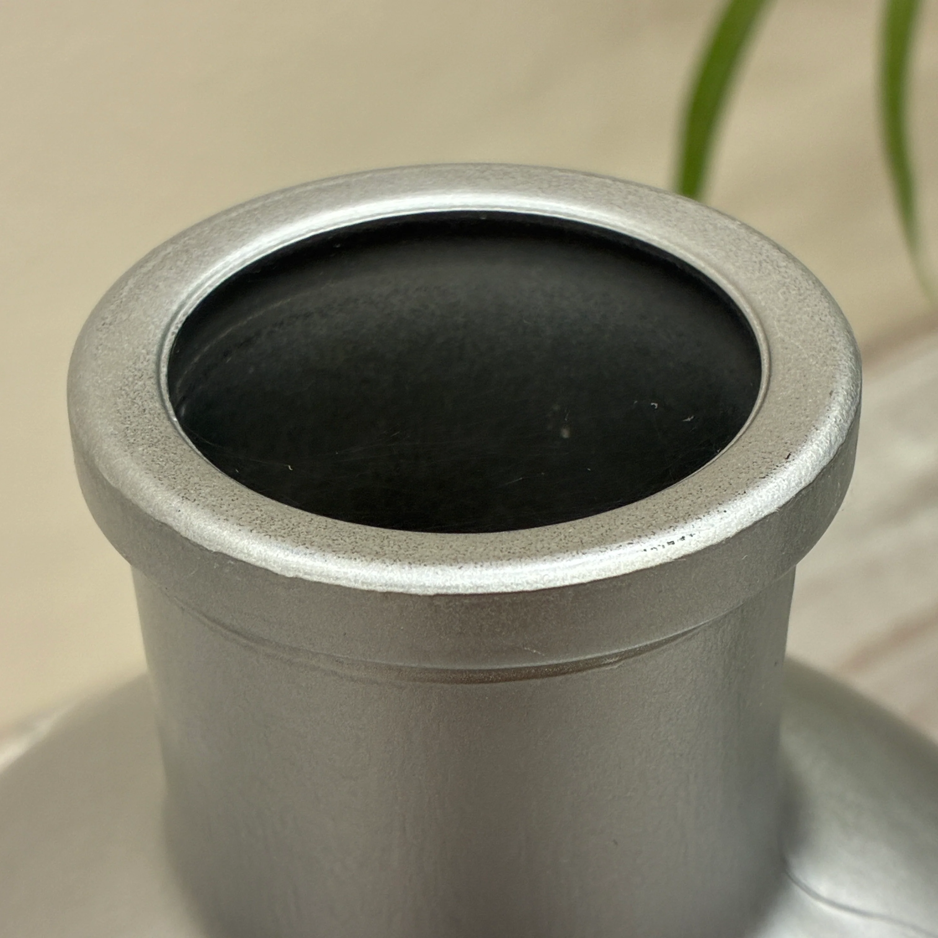 Countryfield Vase Silber Schwarz Matt Design Deko 27cm - Image 3