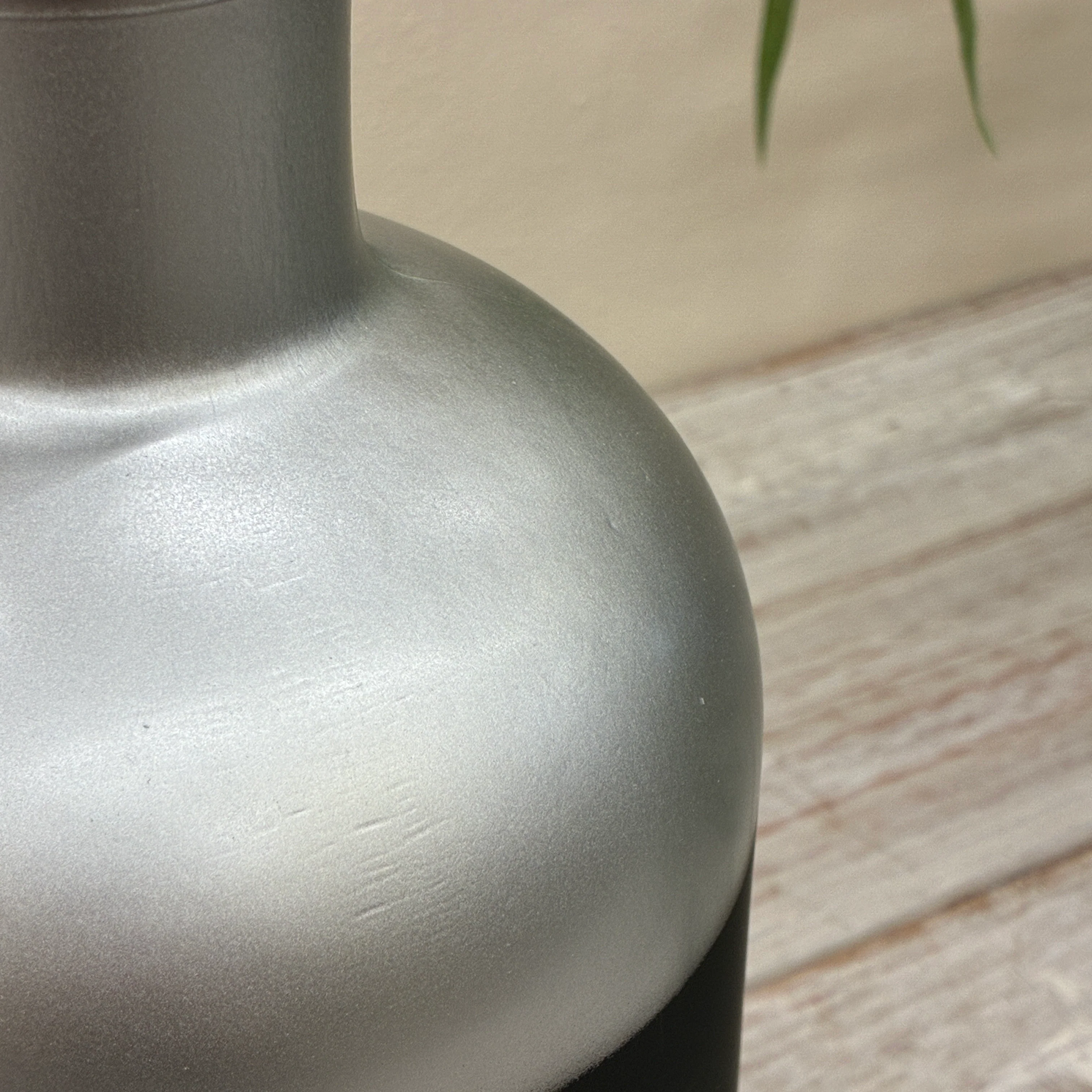 Countryfield Vase Silber Schwarz Matt Design Deko 27cm - Image 4