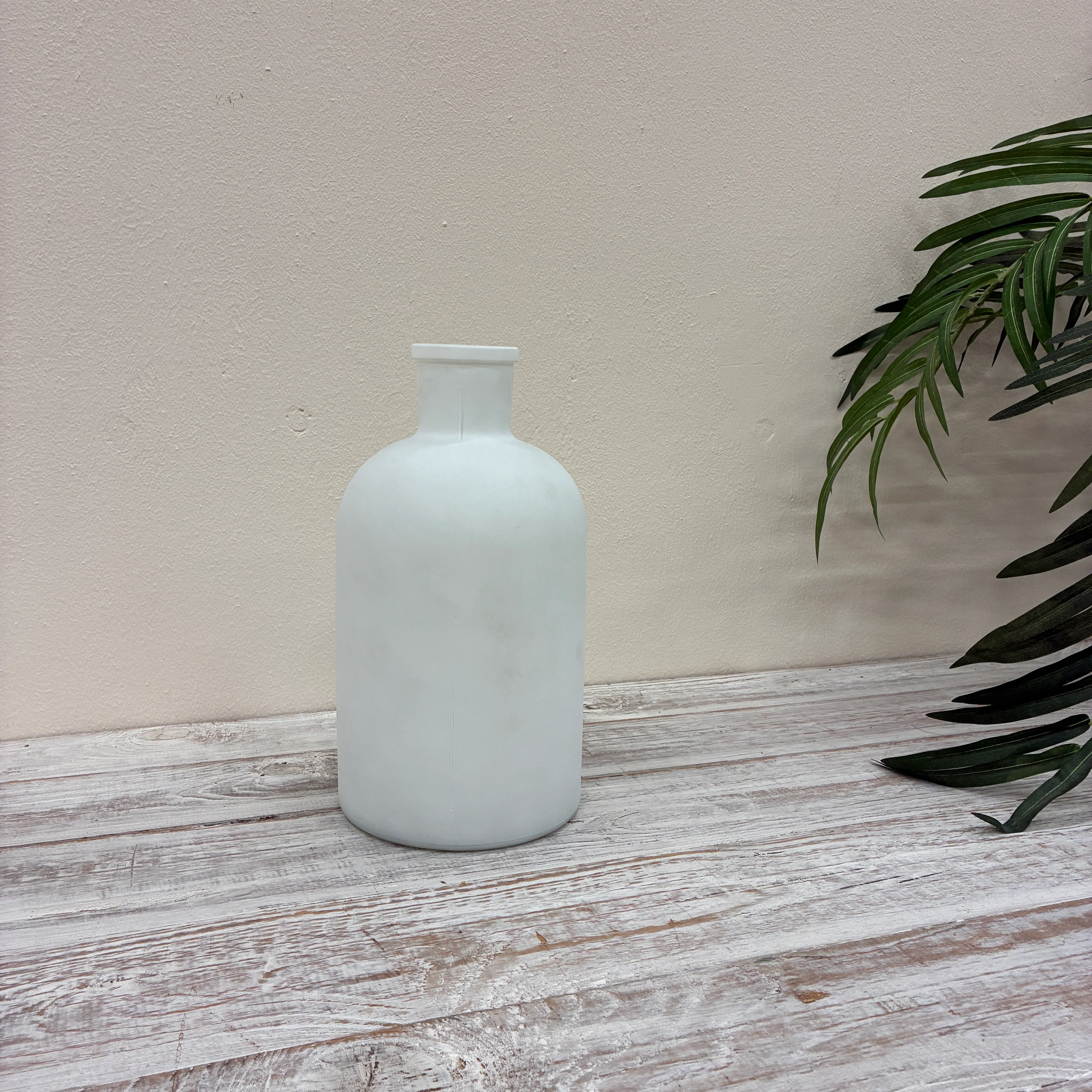 Countryfield Vase Weiß Matt Glas 27cm Dekoflasche - Image 6