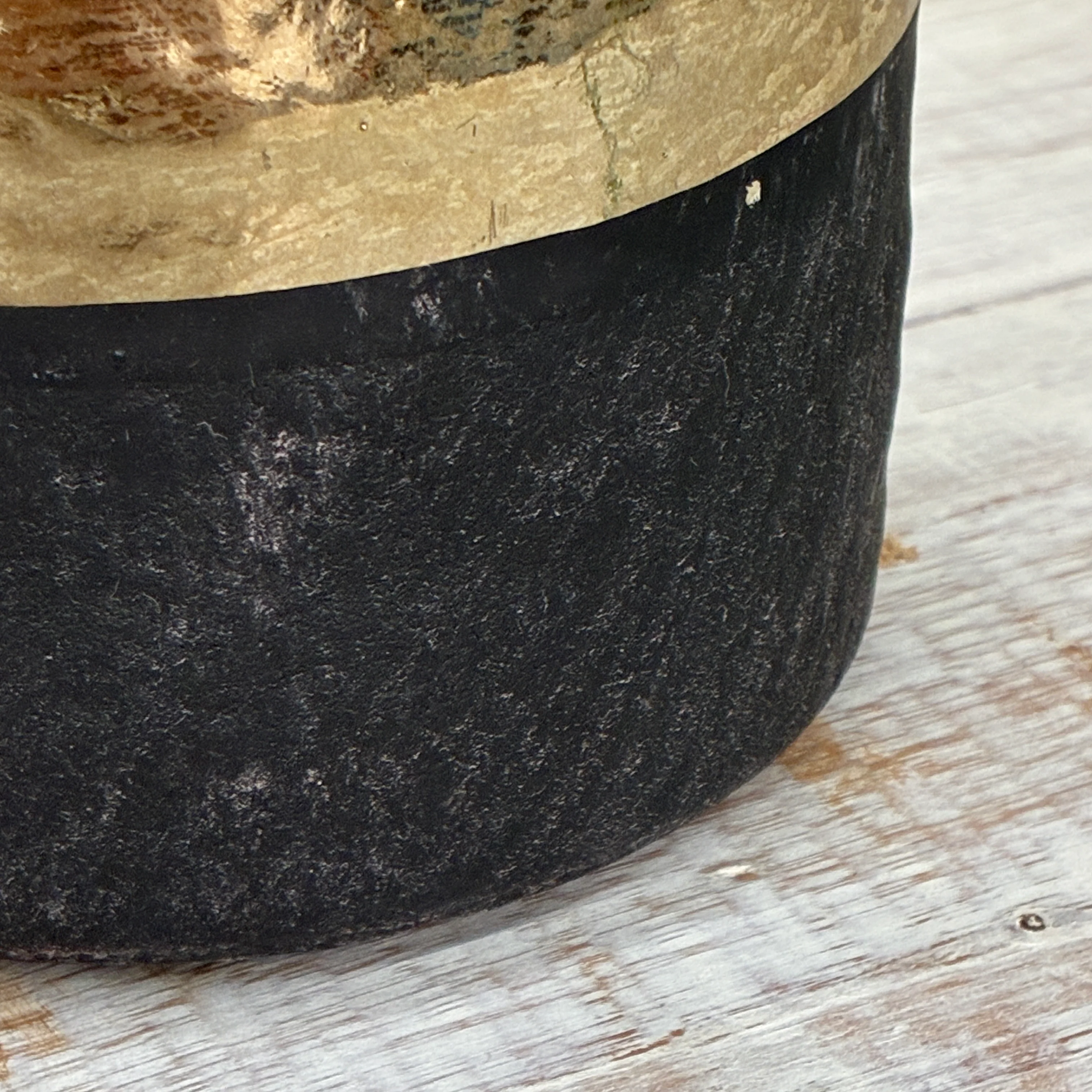 Countryfield Vase Schwarz Gold Deko Vase Vintage 13cm - Image 6