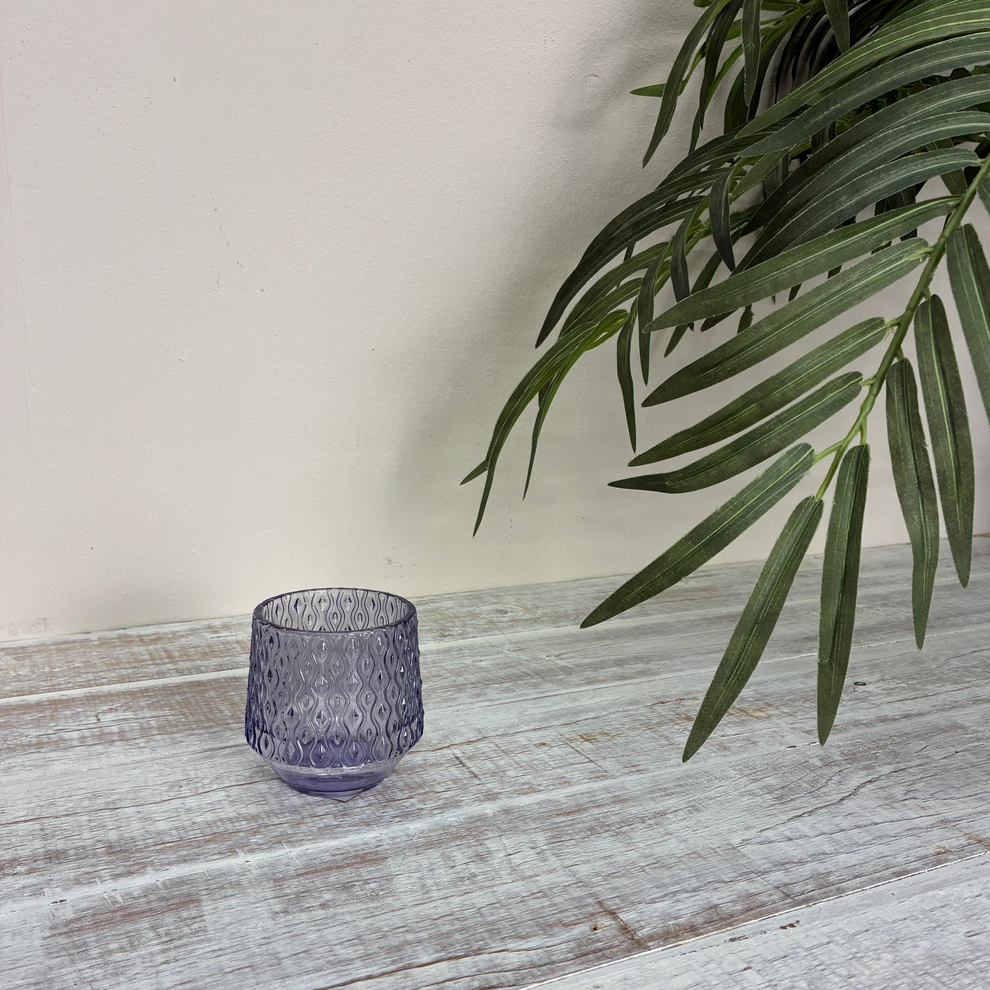 Countryfield Windlicht Lila Glas Deko 8cm - Image 6