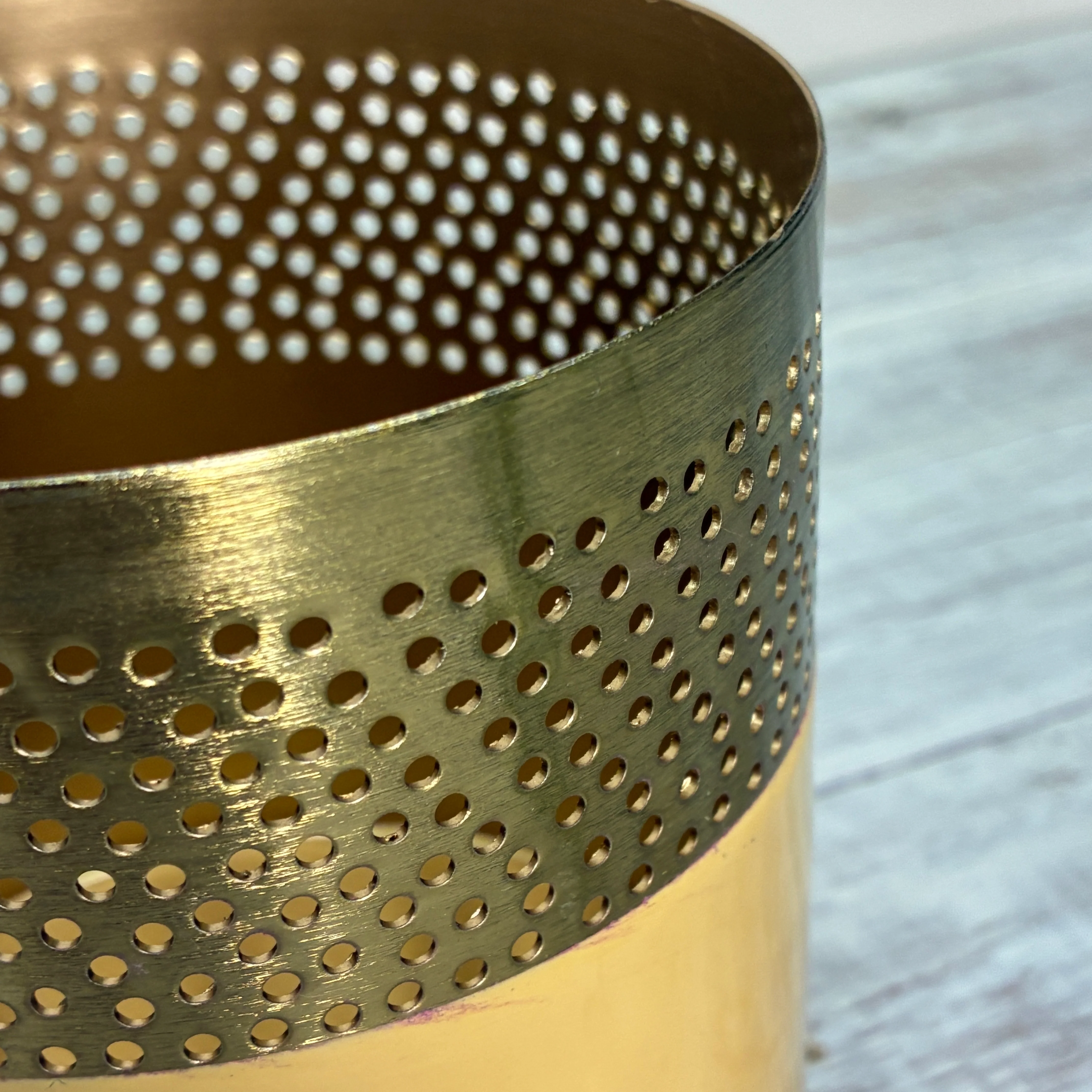 Countryfield Windlicht Golden Gelb Metall 10cm Deko Rund - Image 5