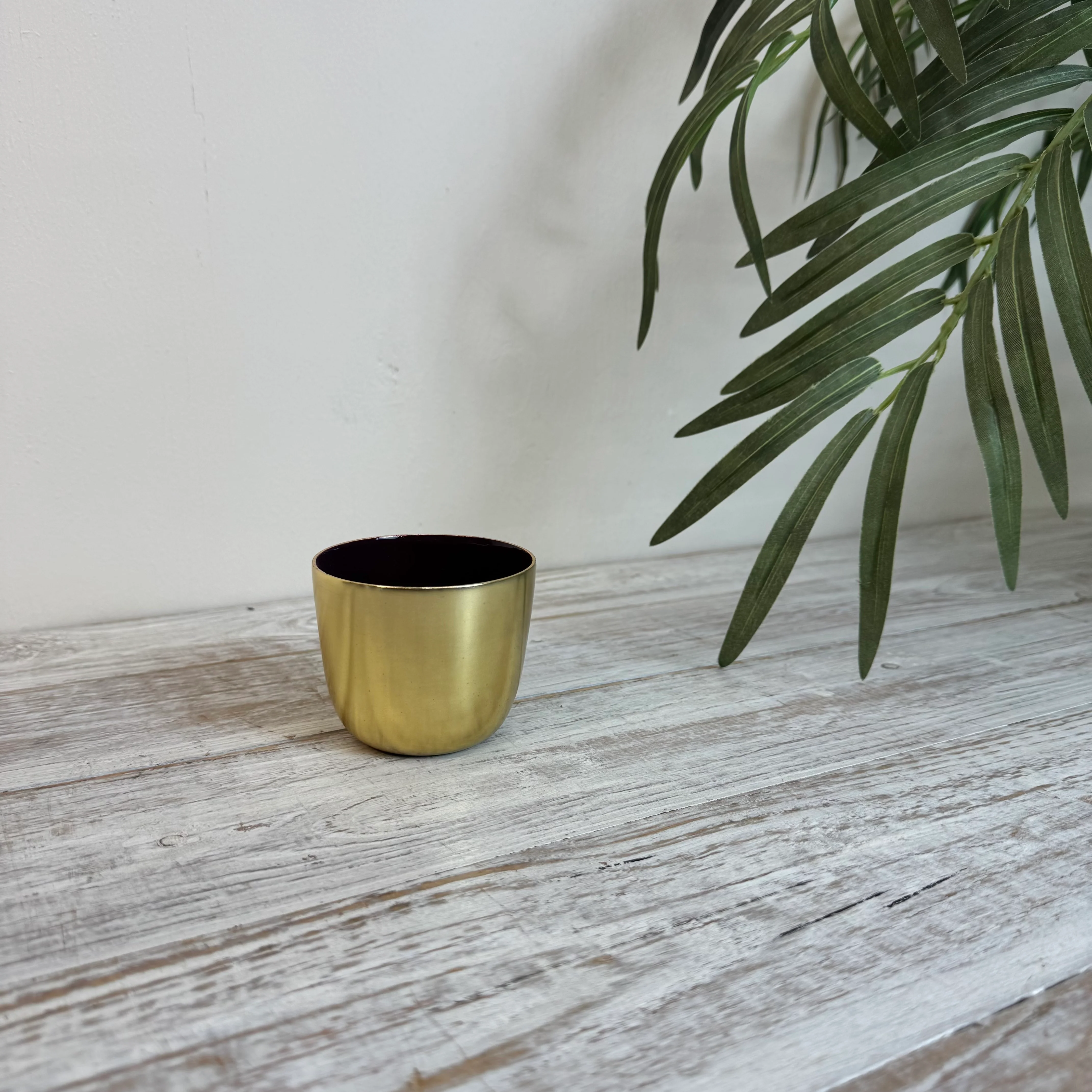 Teelichthalter Gold Rot Deko Windlicht Rund 8cm - Image 6