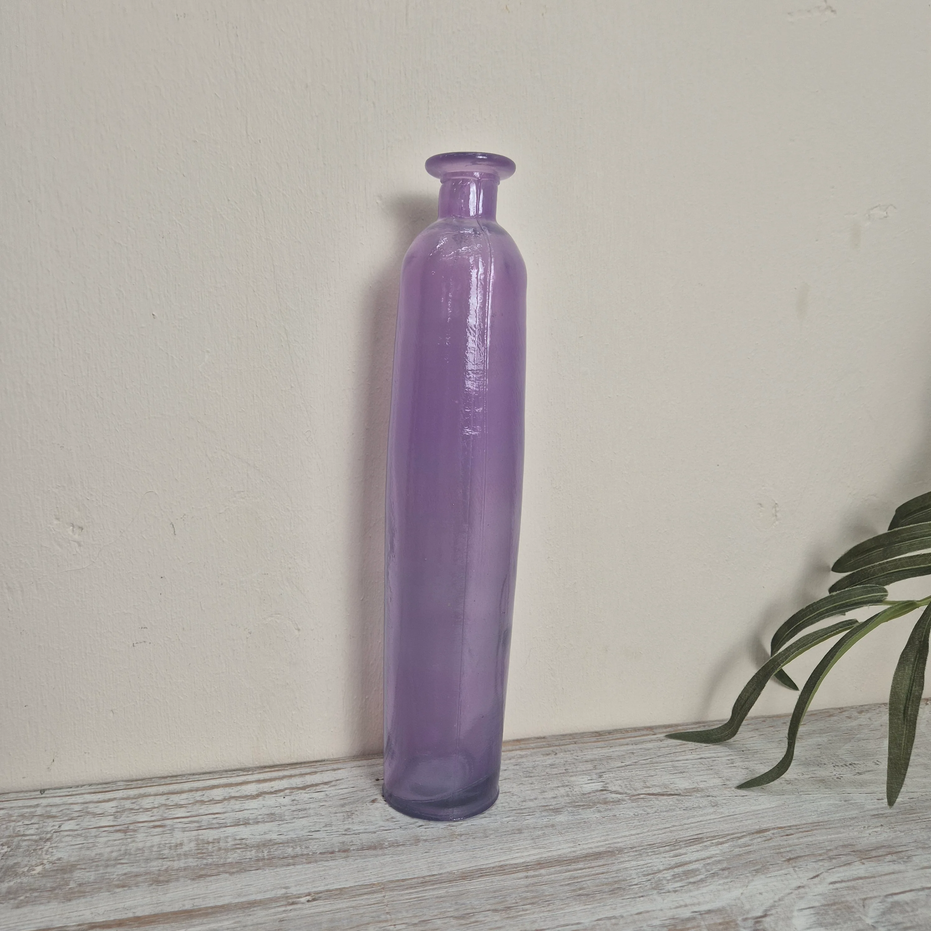 Flasche Tossa Glasvase Lila Glas Schlicht Vase Deko - Image 3