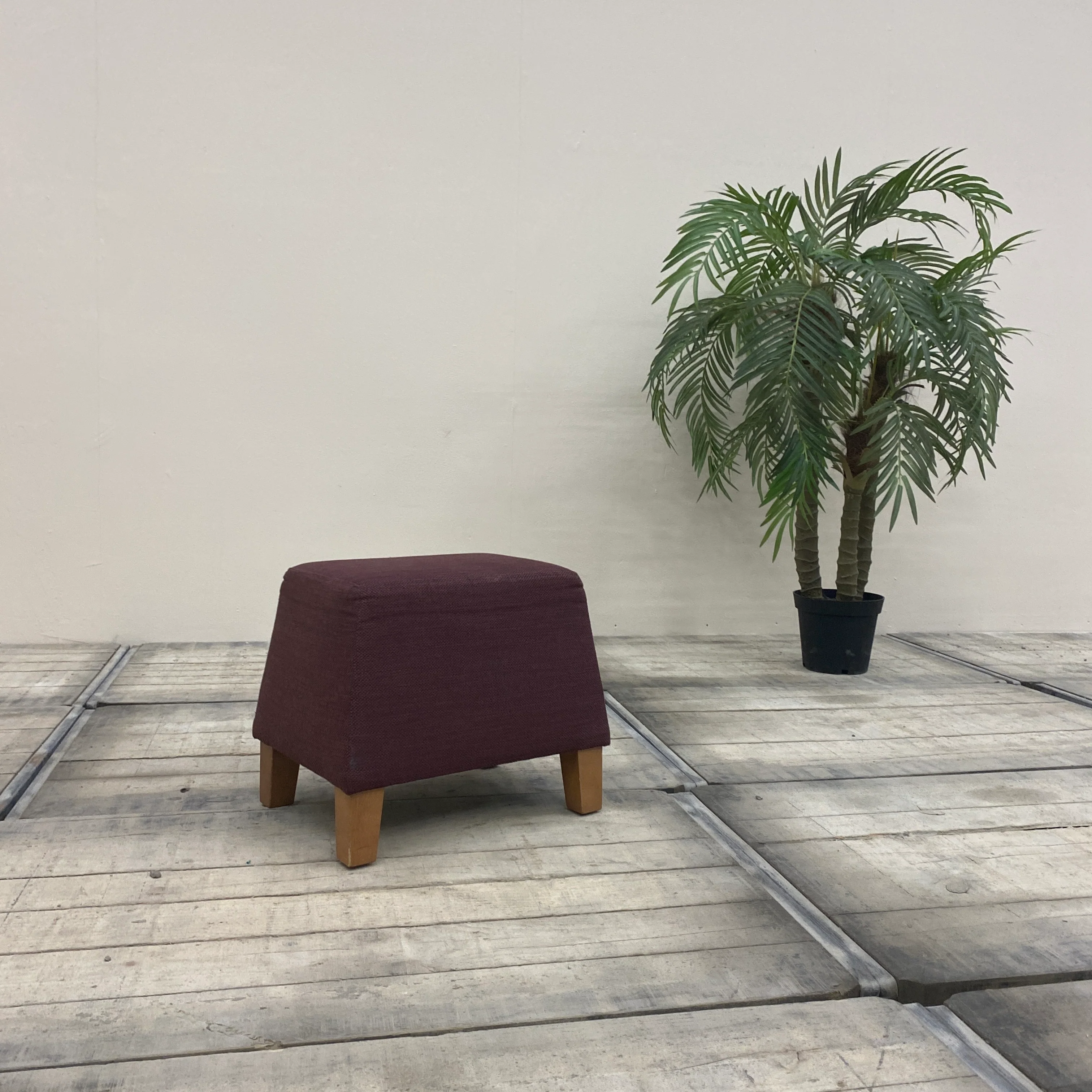 Sitzhocker Lila Polster Design Fußhocker Hocker Gebraucht - Image 6