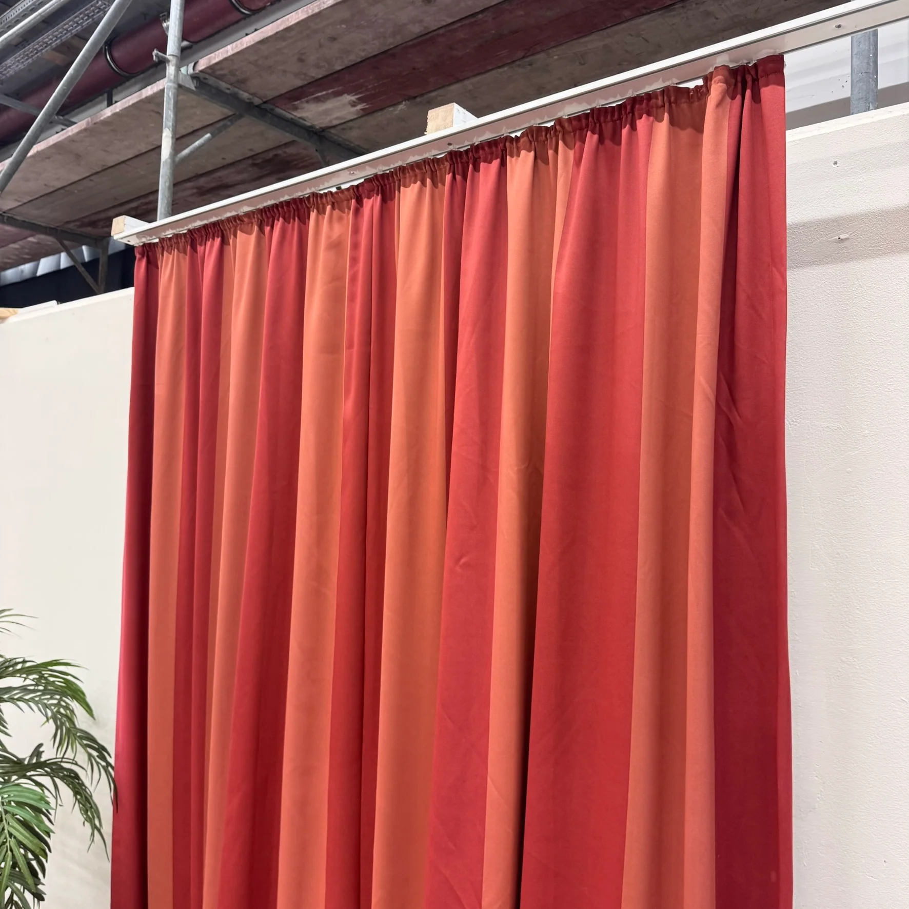 Gardine Orange Rot 200x250 Streifen Verdunkler Vorhang Gebraucht