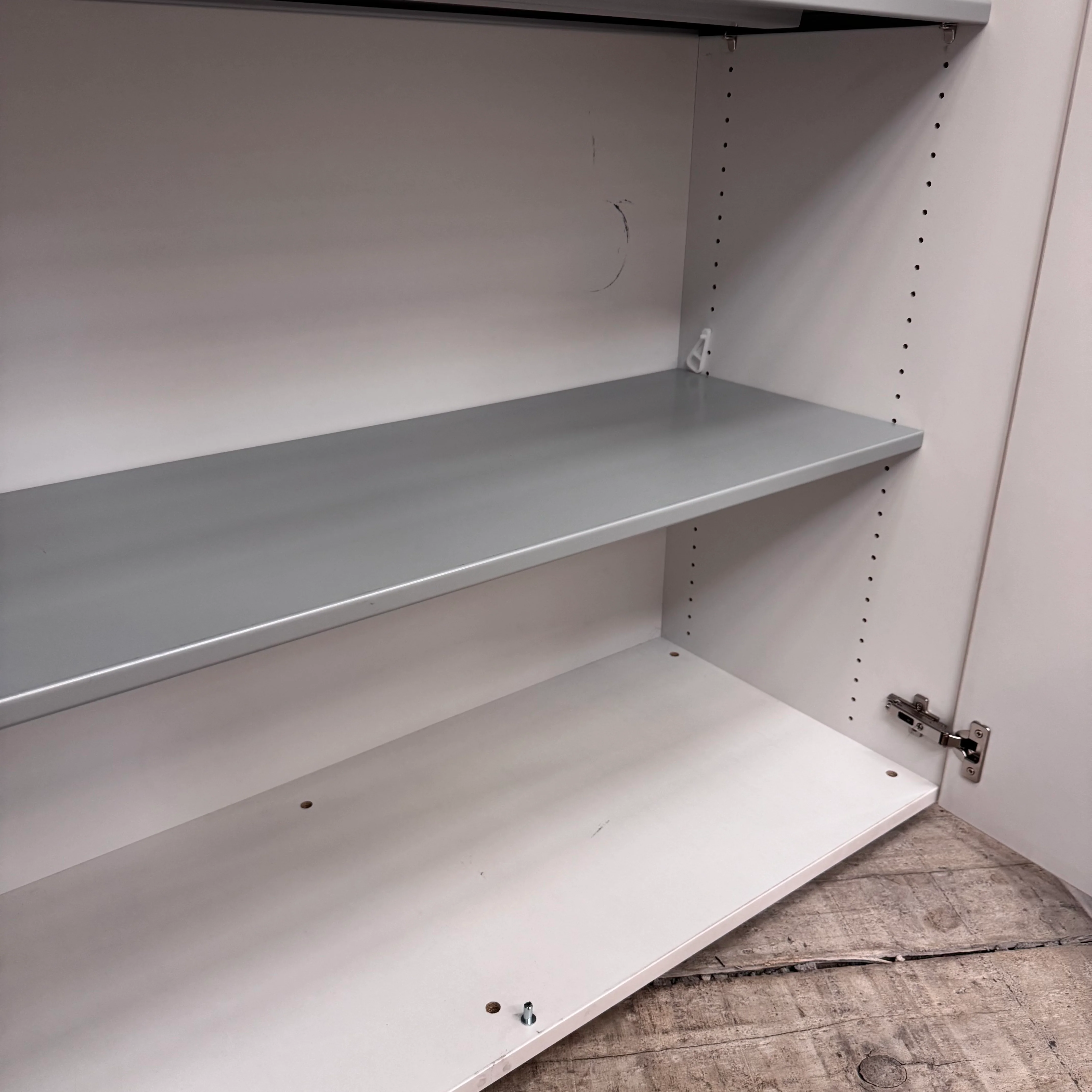 Planmöbel Highboard 120cm 3OH Lichtgrau Büro Schrank gebraucht - Image 5