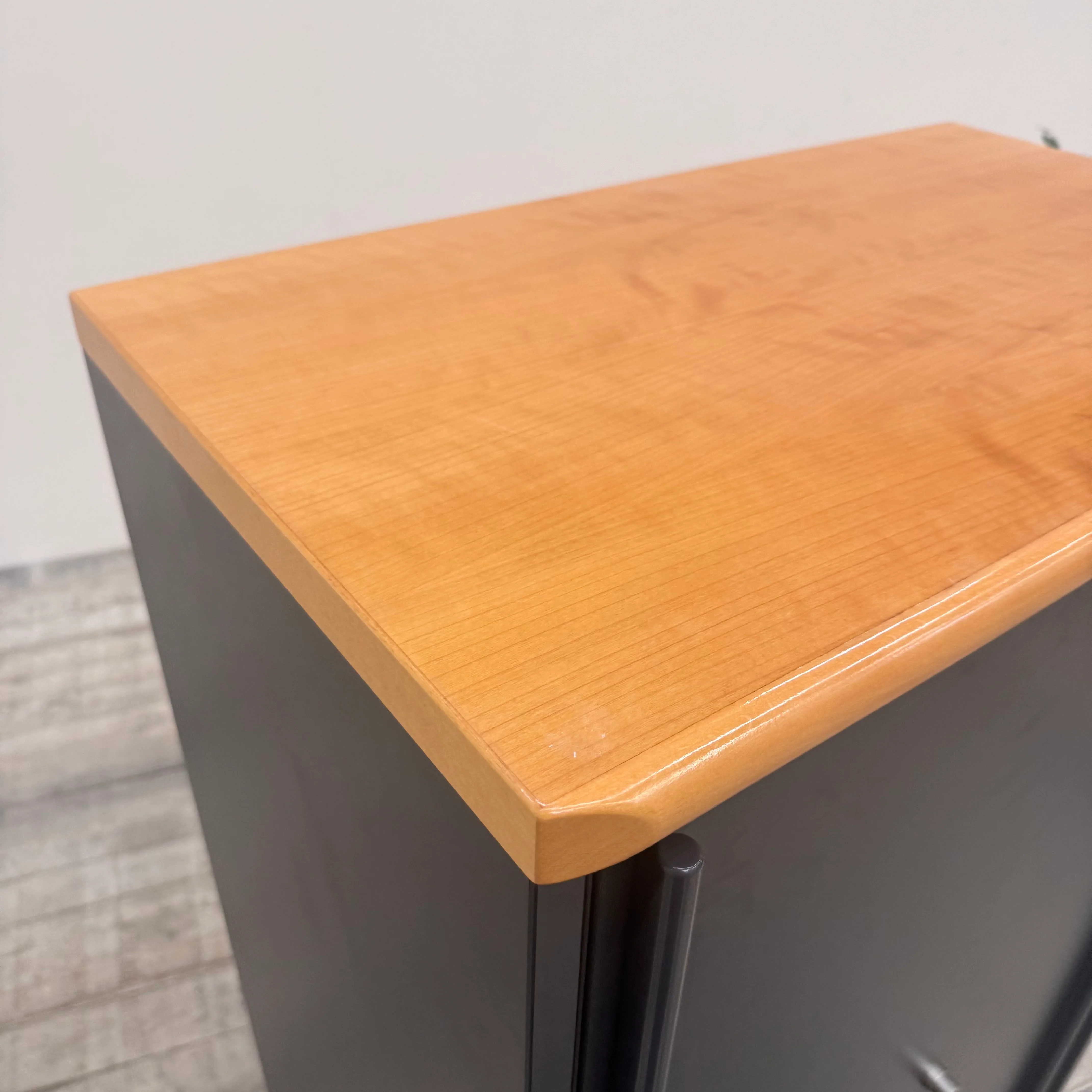 Planmöbel Highboard 80cm 3OH Anthrazit Holz Aktenschrank Büro Schrank gebraucht - Image 5