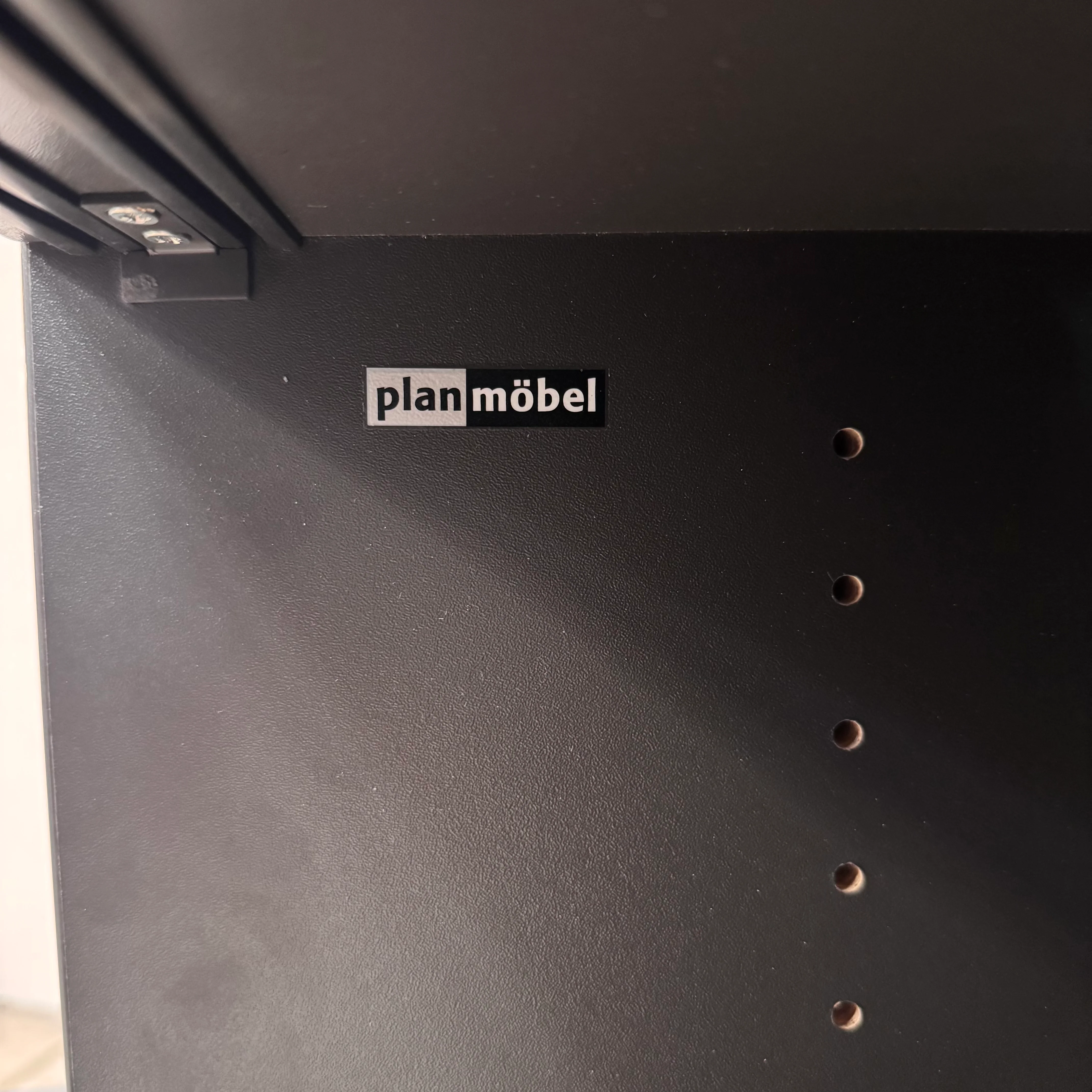 Planmöbel Highboard 120cm 3OH Anthrazit Holz Büro Schrank gebraucht - Image 7