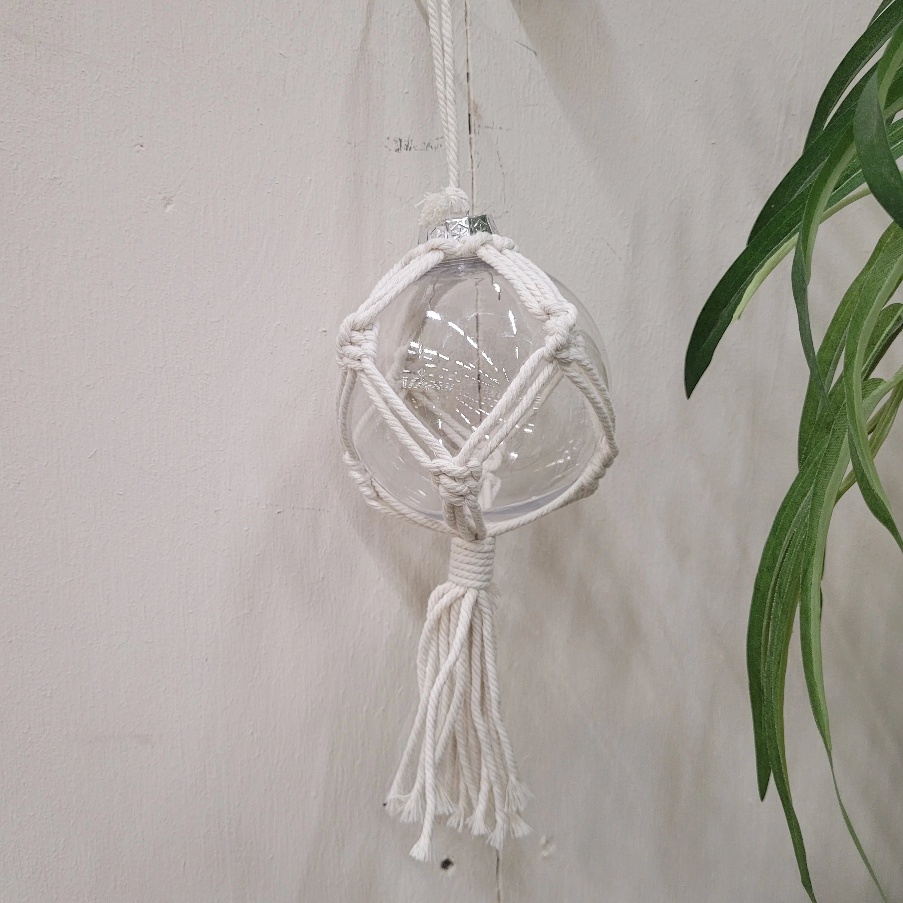 Makramee Anhänger Glas Boho Dekoration - Image 2