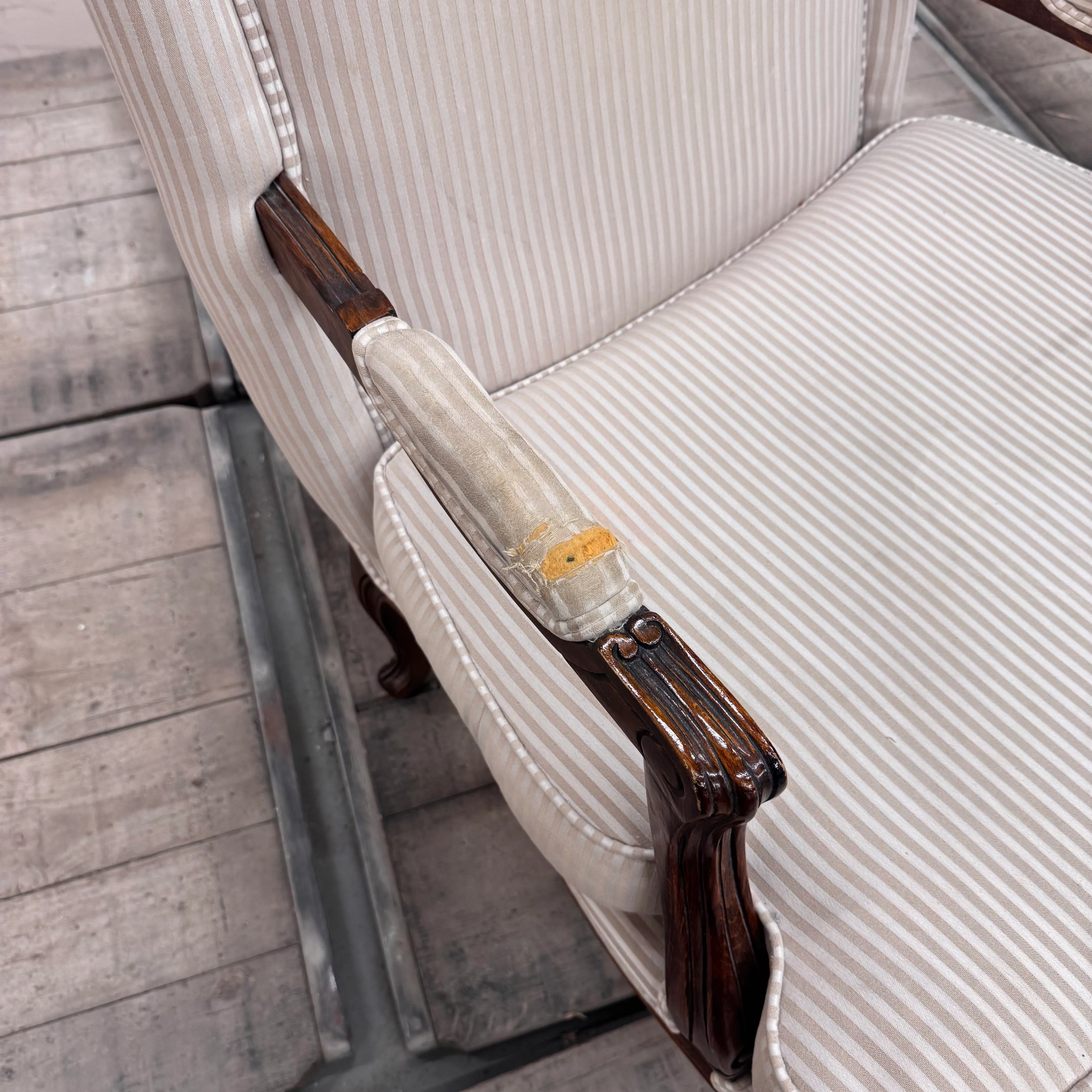 Stilmöbel Louis XVI Armlehnstuhl Beige 5-Sterne Schlosshotel - Image 5