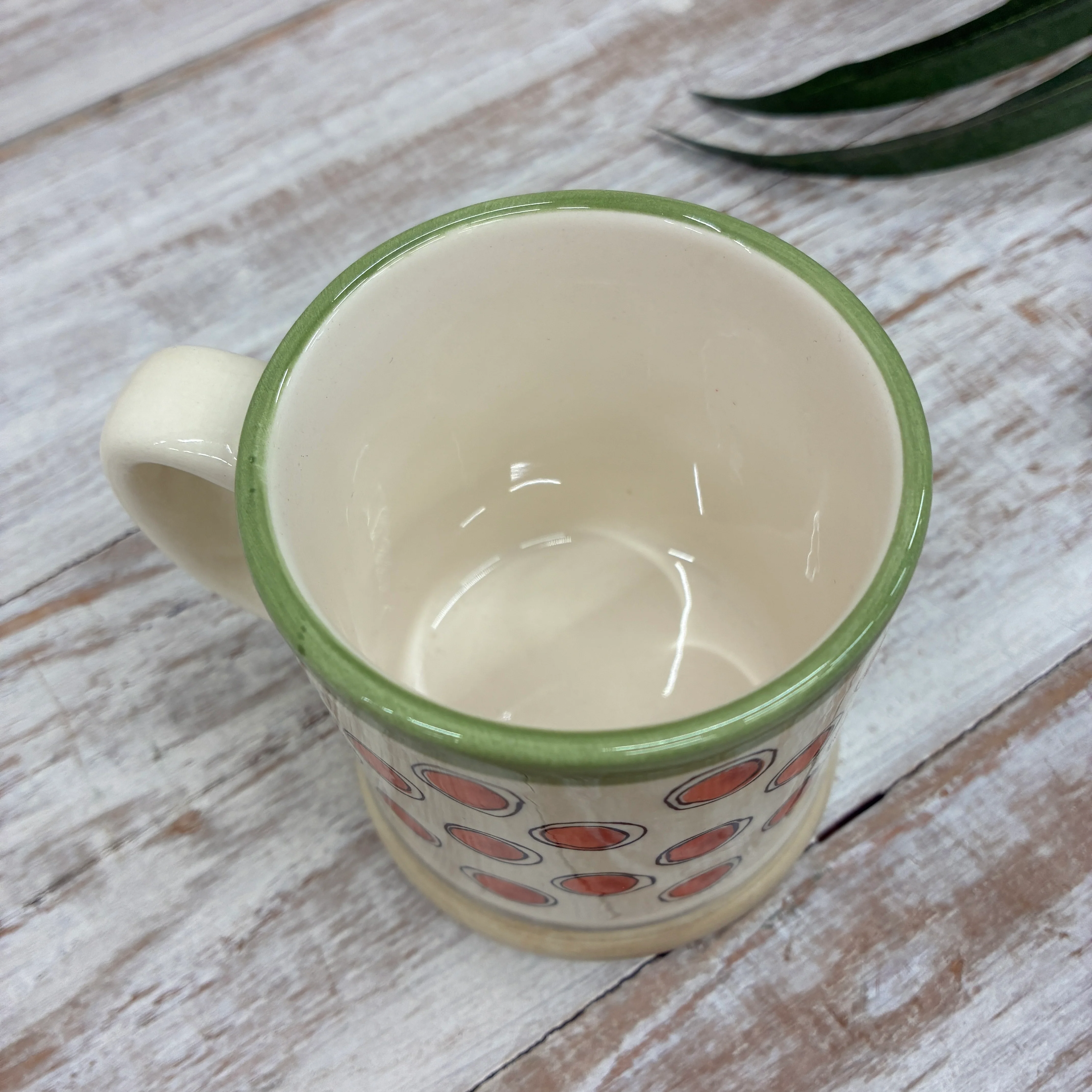 Jet Seasons Tasse 160ml Creme Rot Gepunktet Keramik - Image 3
