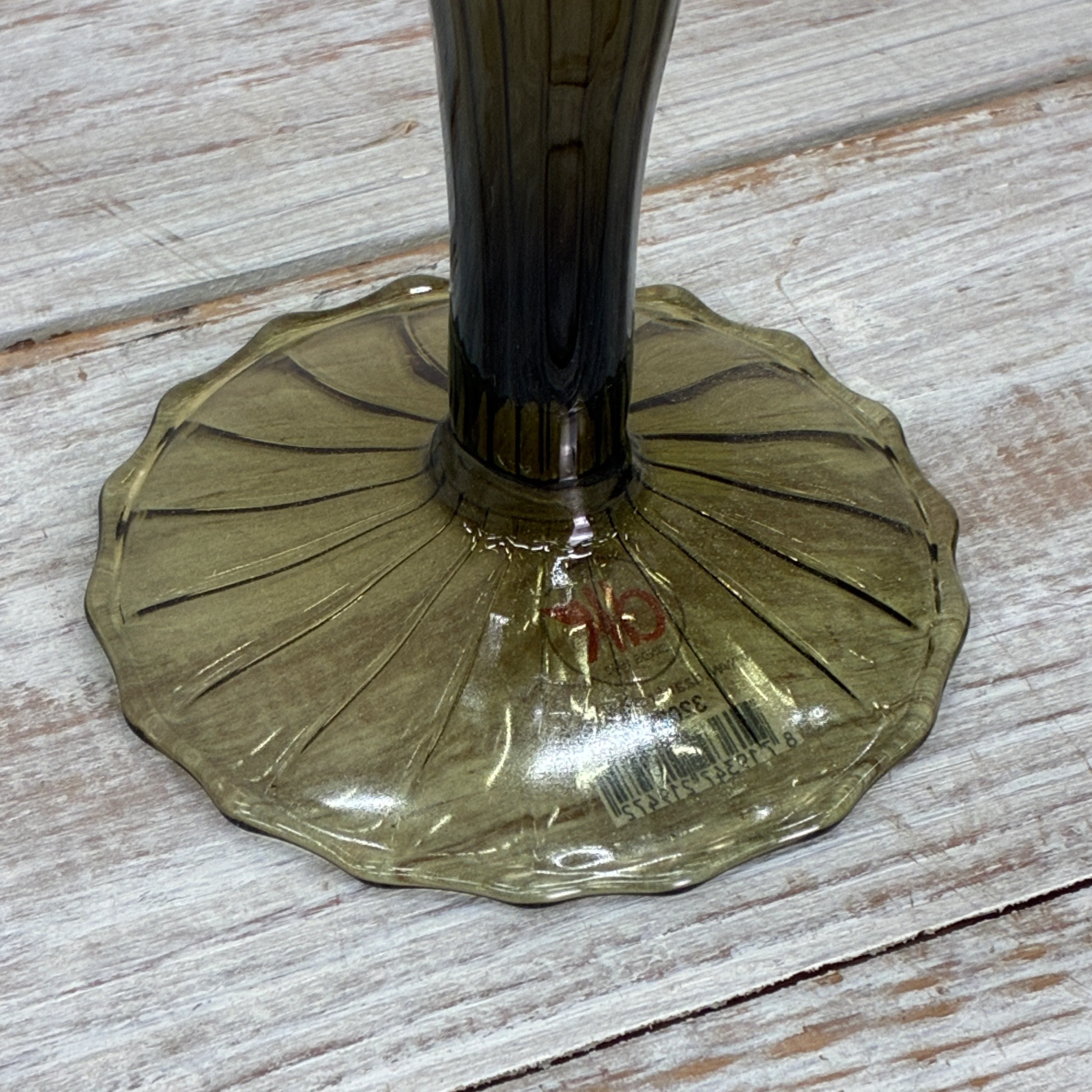 Kerzenständer Dunkelgrün Glas Ständer Curvy Deko Kerzenhalter 35cm - Image 6