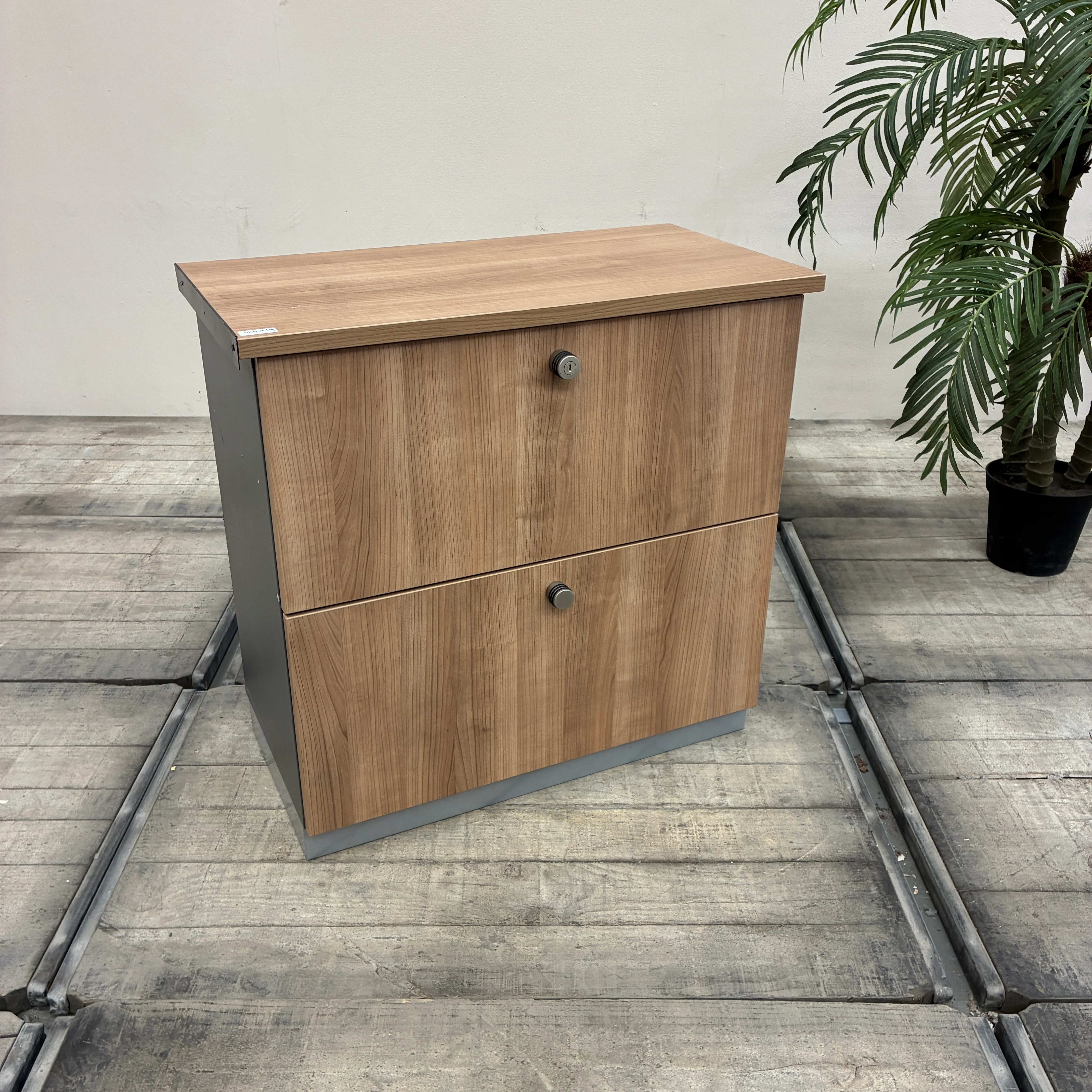 Aktenschrank Hängeregister Holz mit Schubladen Büro Schrank Gebraucht - Image 4