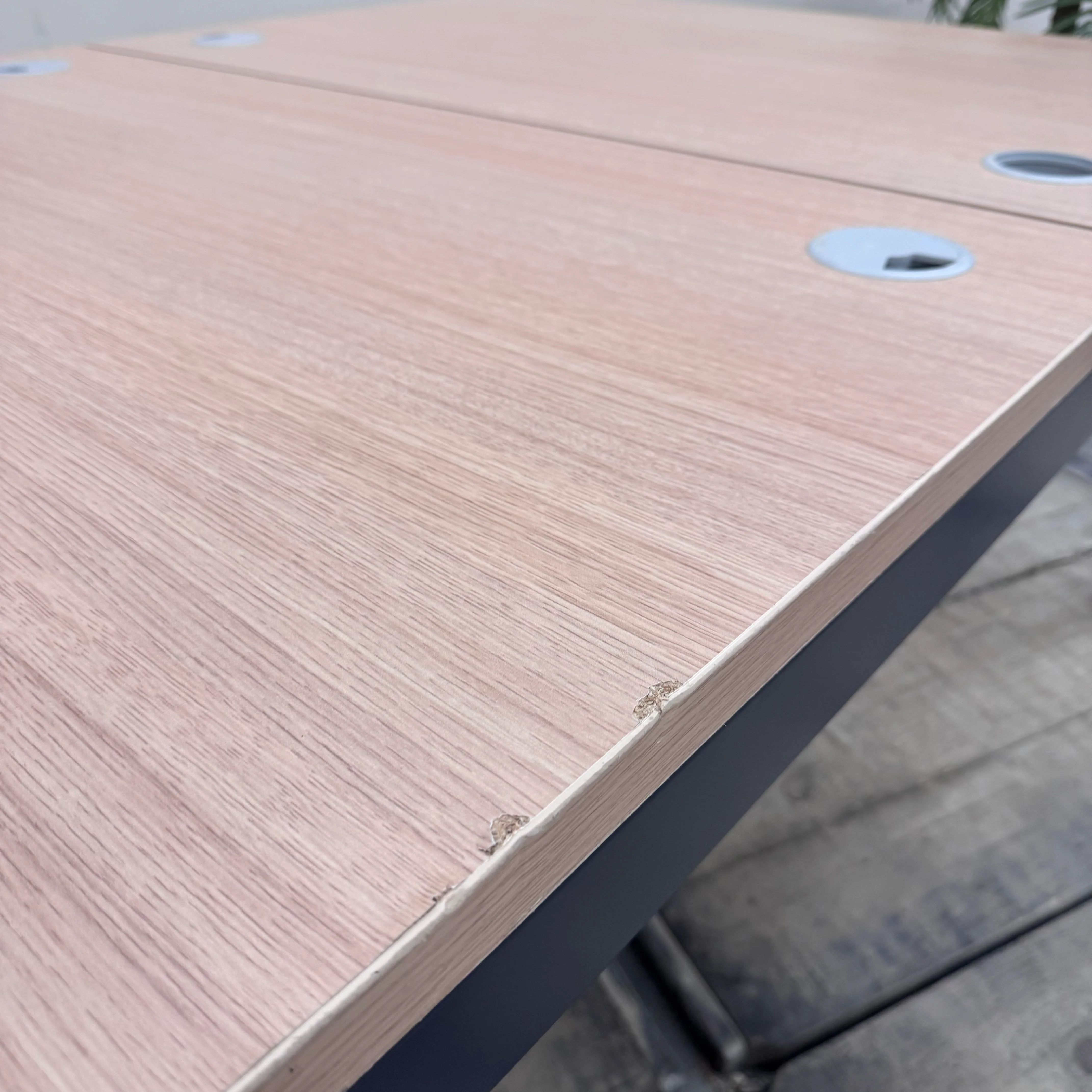 MDD Doppel-Schreibtisch für 2 Arbeitsplätze Bench-System Büro Gebraucht - Image 4