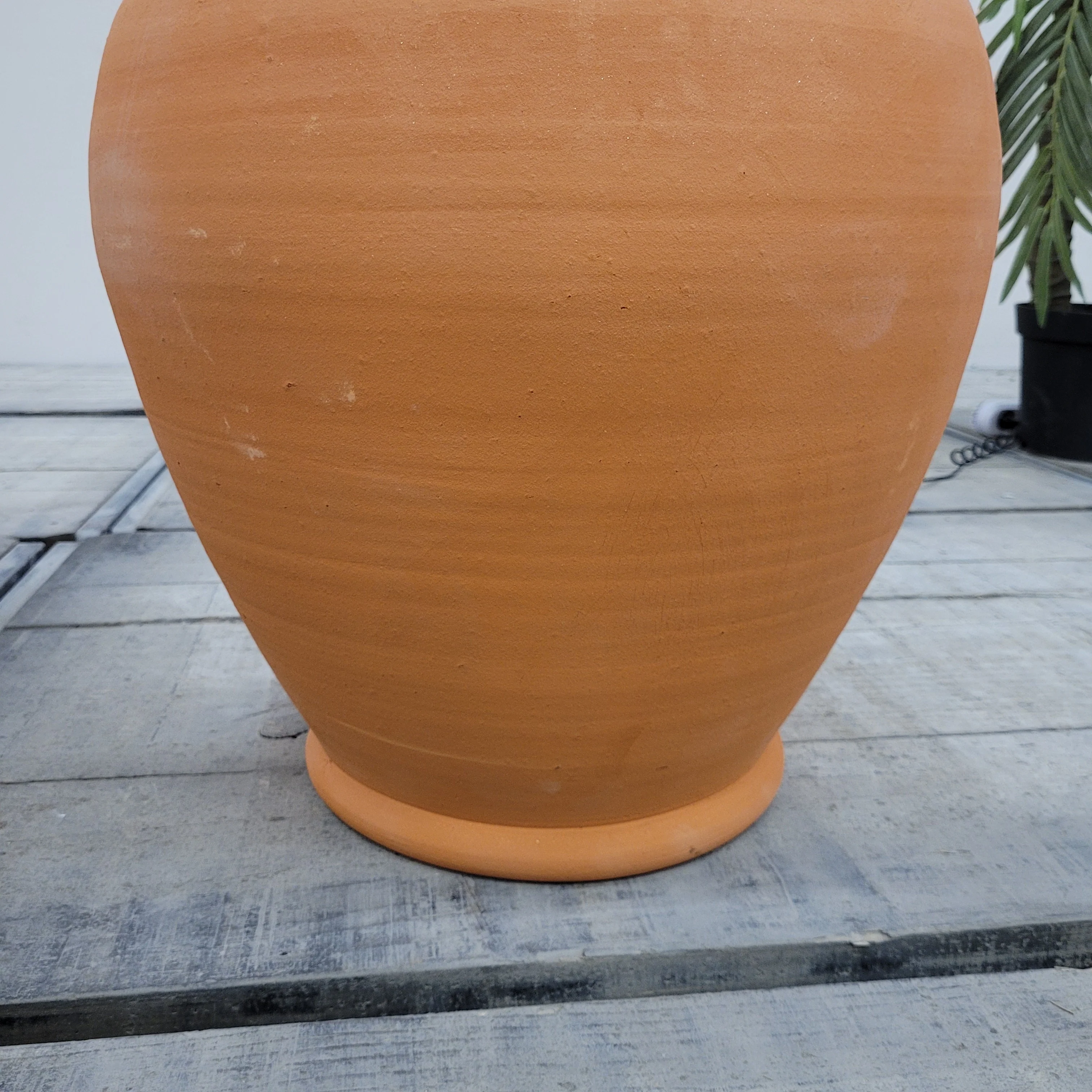 Lampe Terrakotta Tischlampe Orange Vintage - Image 3