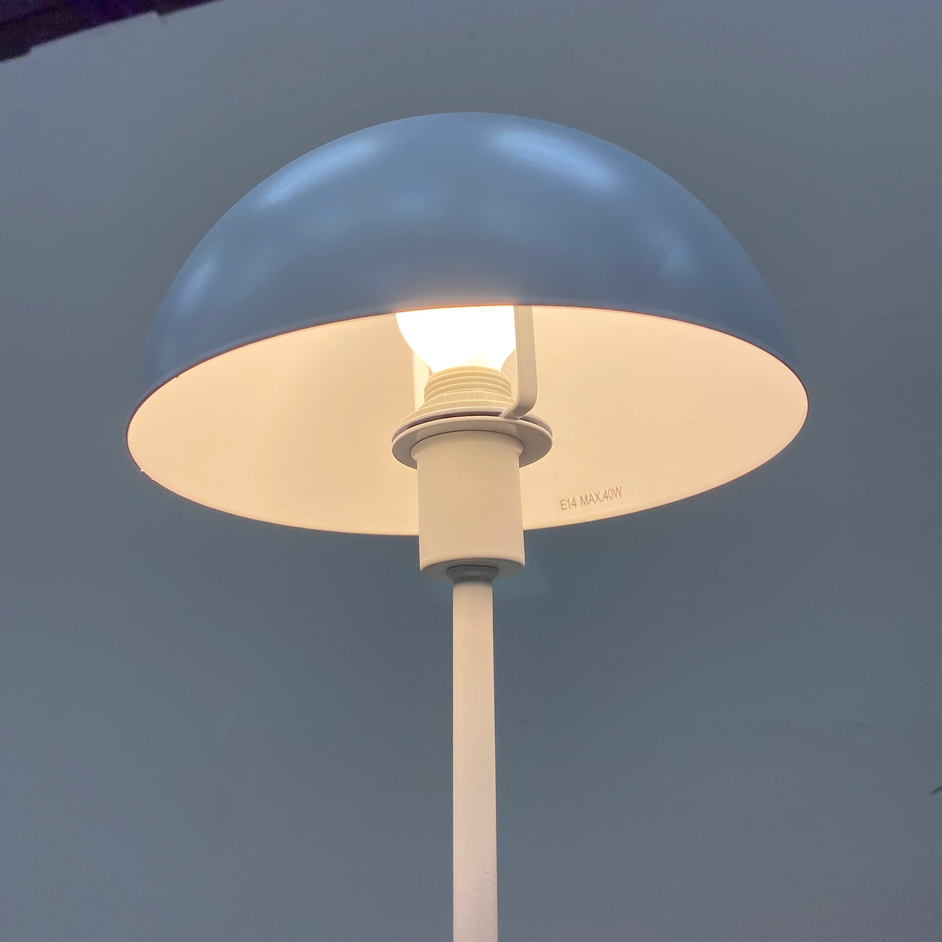 Nordlux Ellen Tischleuchte Weiß Metall Pilzlampe Lampe Gebraucht - Image 5