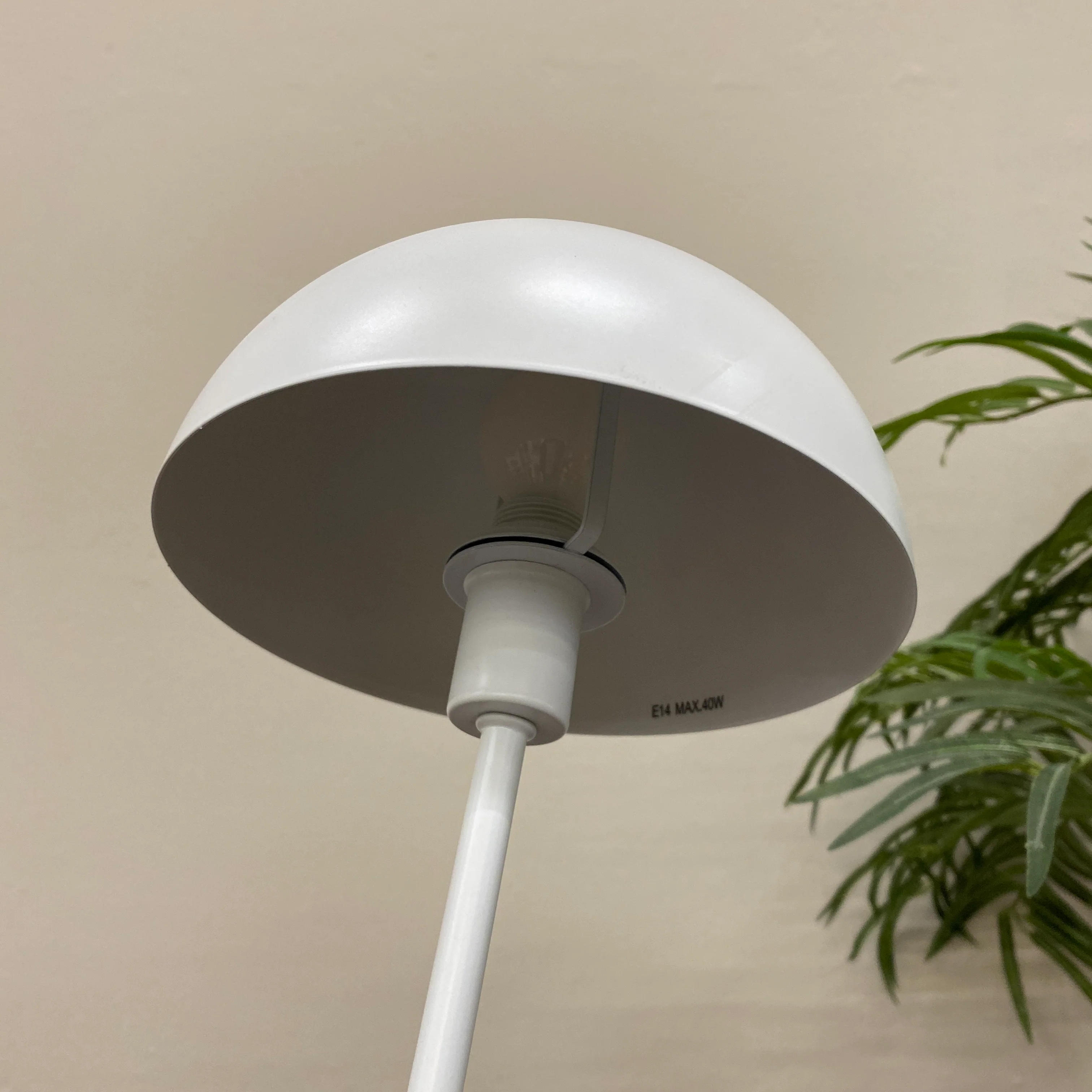 Nordlux Ellen Tischleuchte Weiß Metall Pilzlampe Lampe Gebraucht - Image 6