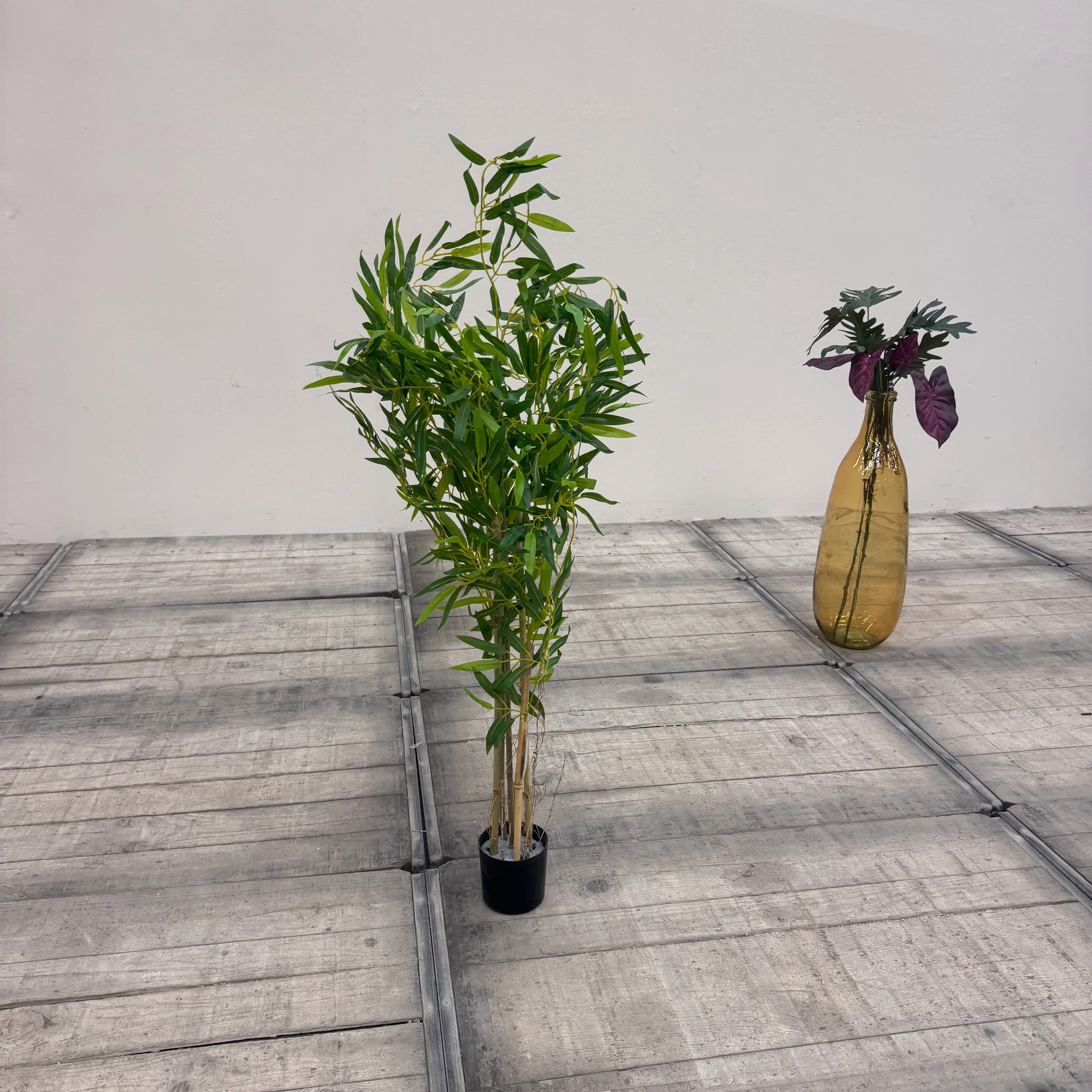 Kunstpflanze Grün Kunststoff Dekorativ 115cm Gebraucht