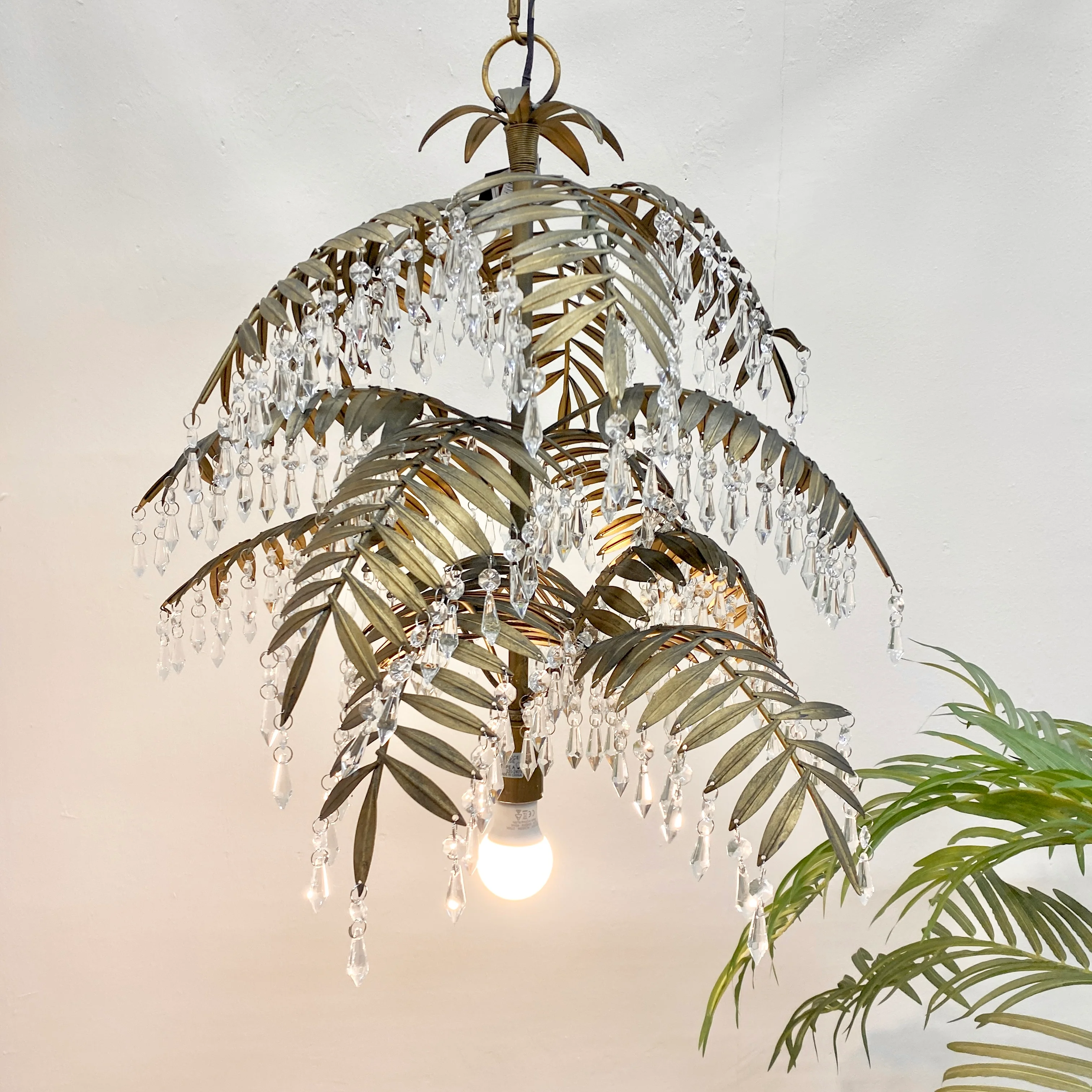 PTMD Zaldis Deckenlampe Golden Metall Prismenbehang Lampe - Image 5