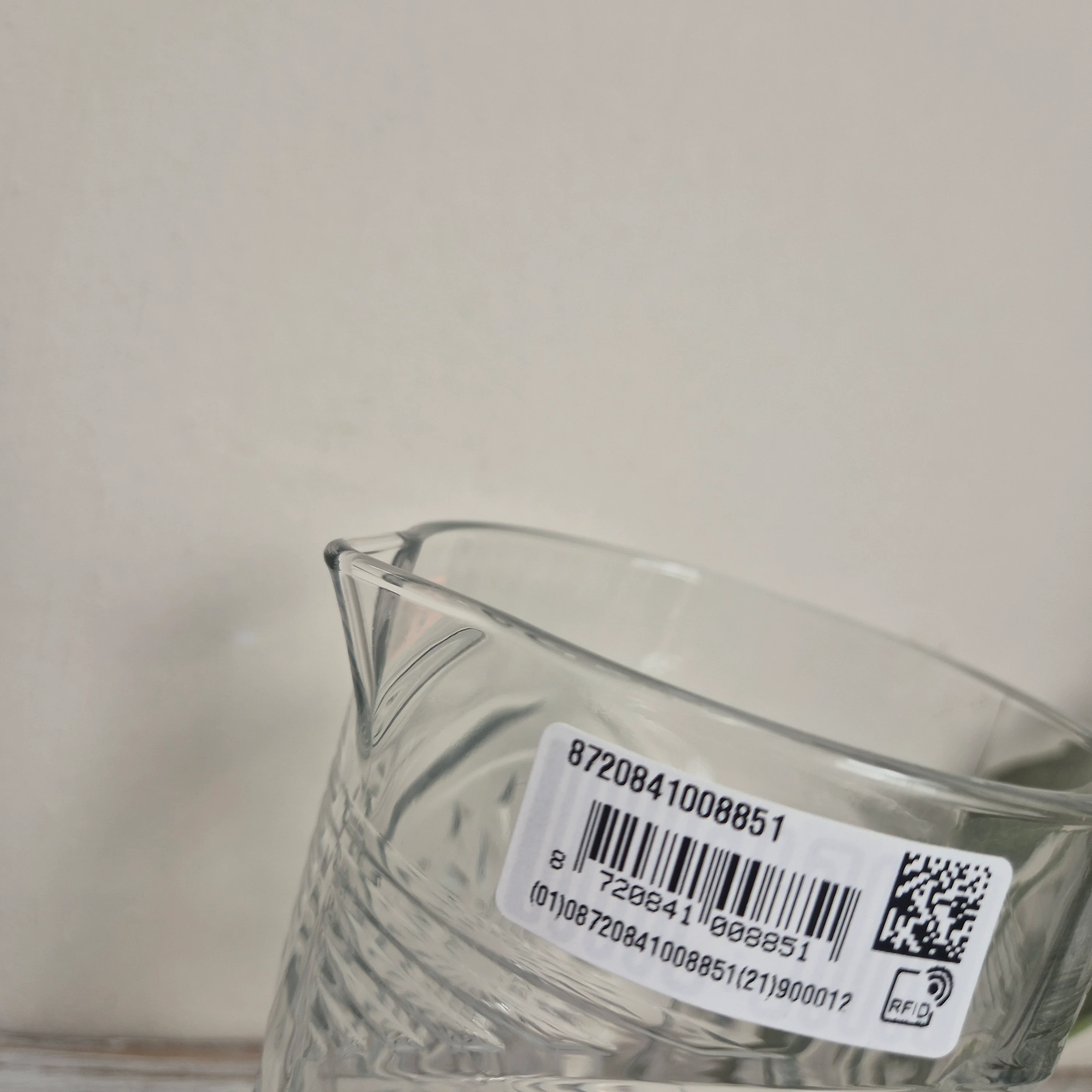 Royal Leerdam Glaskrug Transparent Glas Karaffe Krug Gebraucht 700 ml Küchenbedarf - Image 3