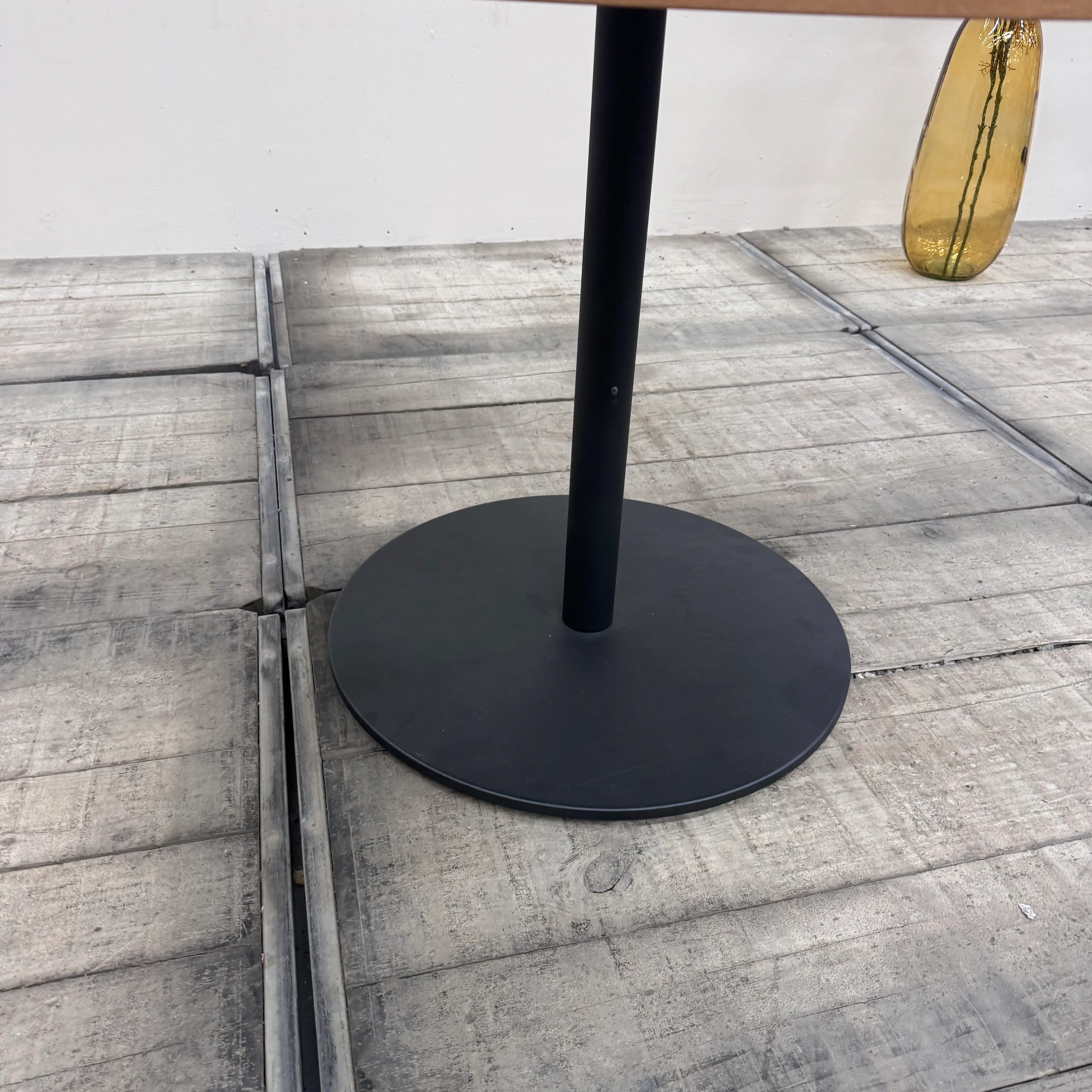 Runder Tisch braun Holz 100cm Bürotisch Gebraucht - Image 4