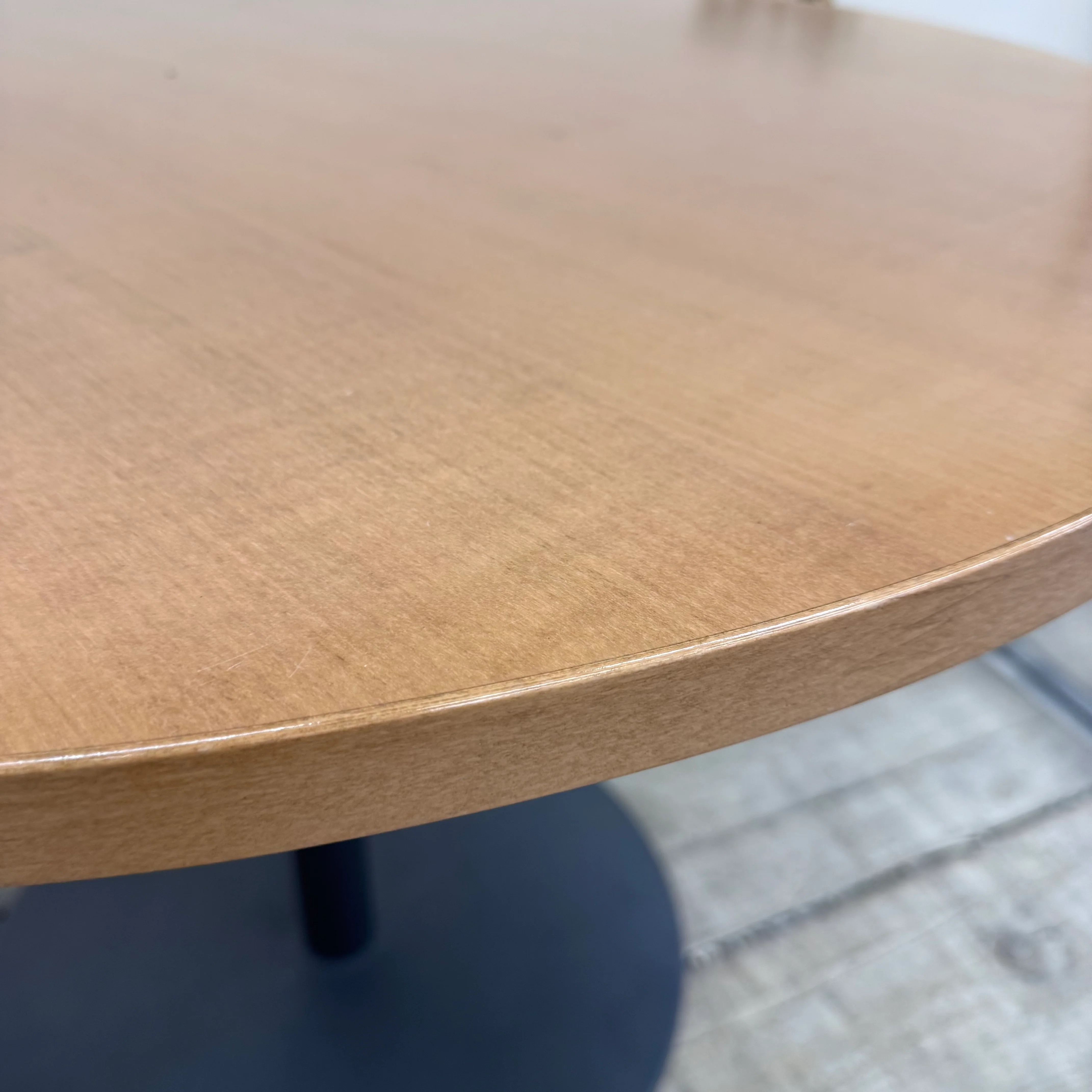 Runder Tisch braun Holz 100cm Bürotisch Gebraucht - Image 6