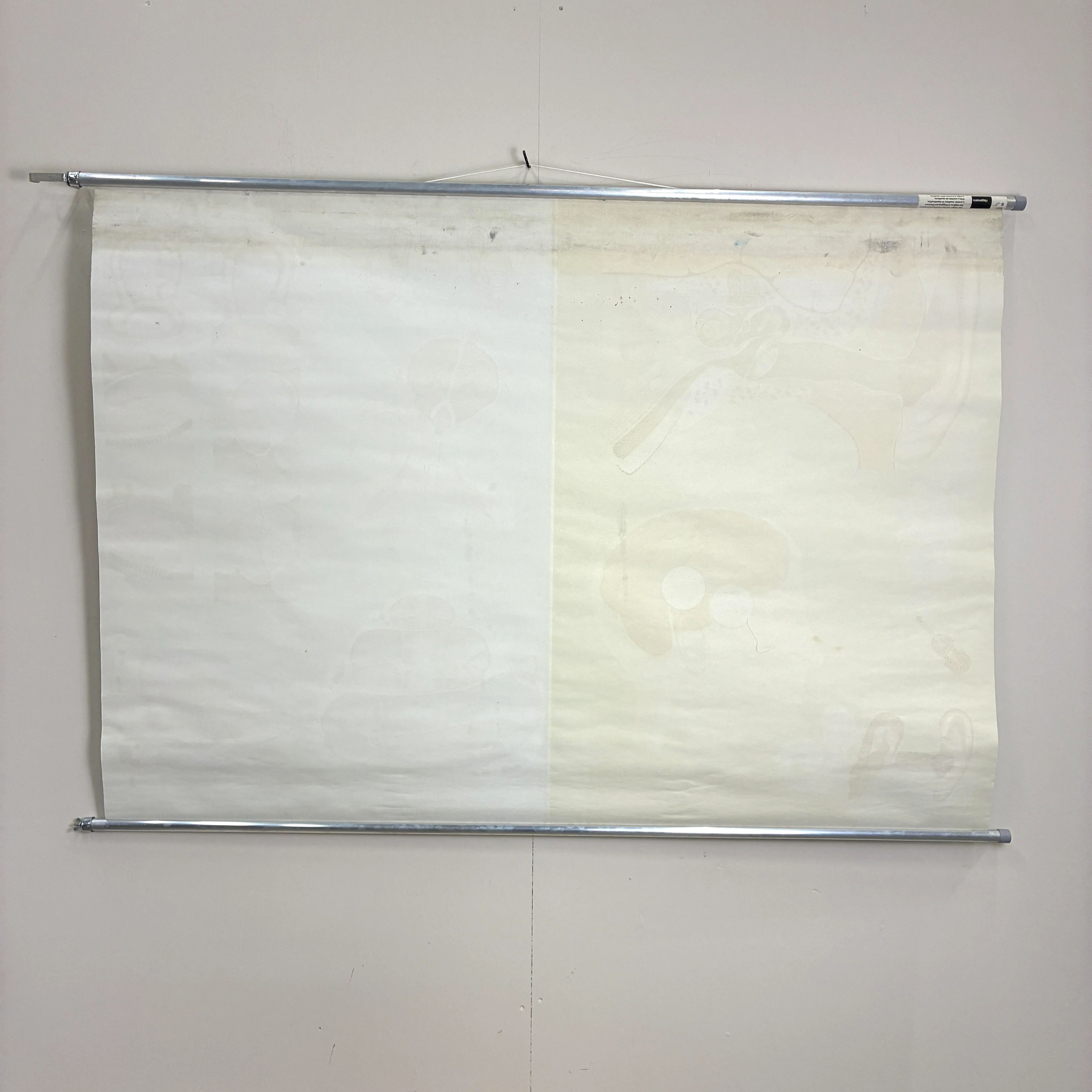 Vintage Schulkarte – Das Gehör und der Gleichgewichtssinn – Biologie Lehrtafel Rollbild Wanddeko - Image 9