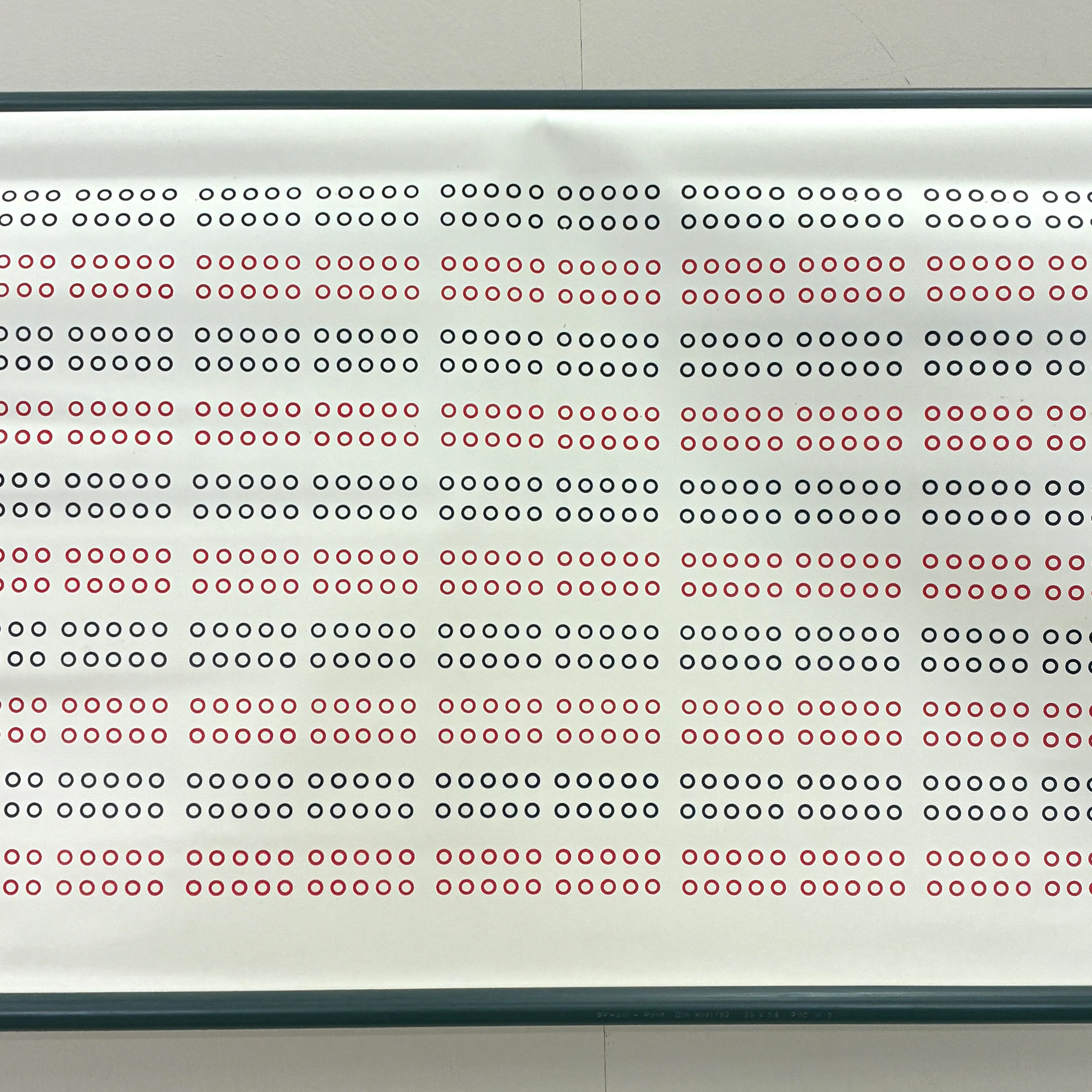 Vintage Lehrtafel – Punktemuster-Tabelle – Mathematik Lehrtafel Rollbild Wanddeko - Image 3