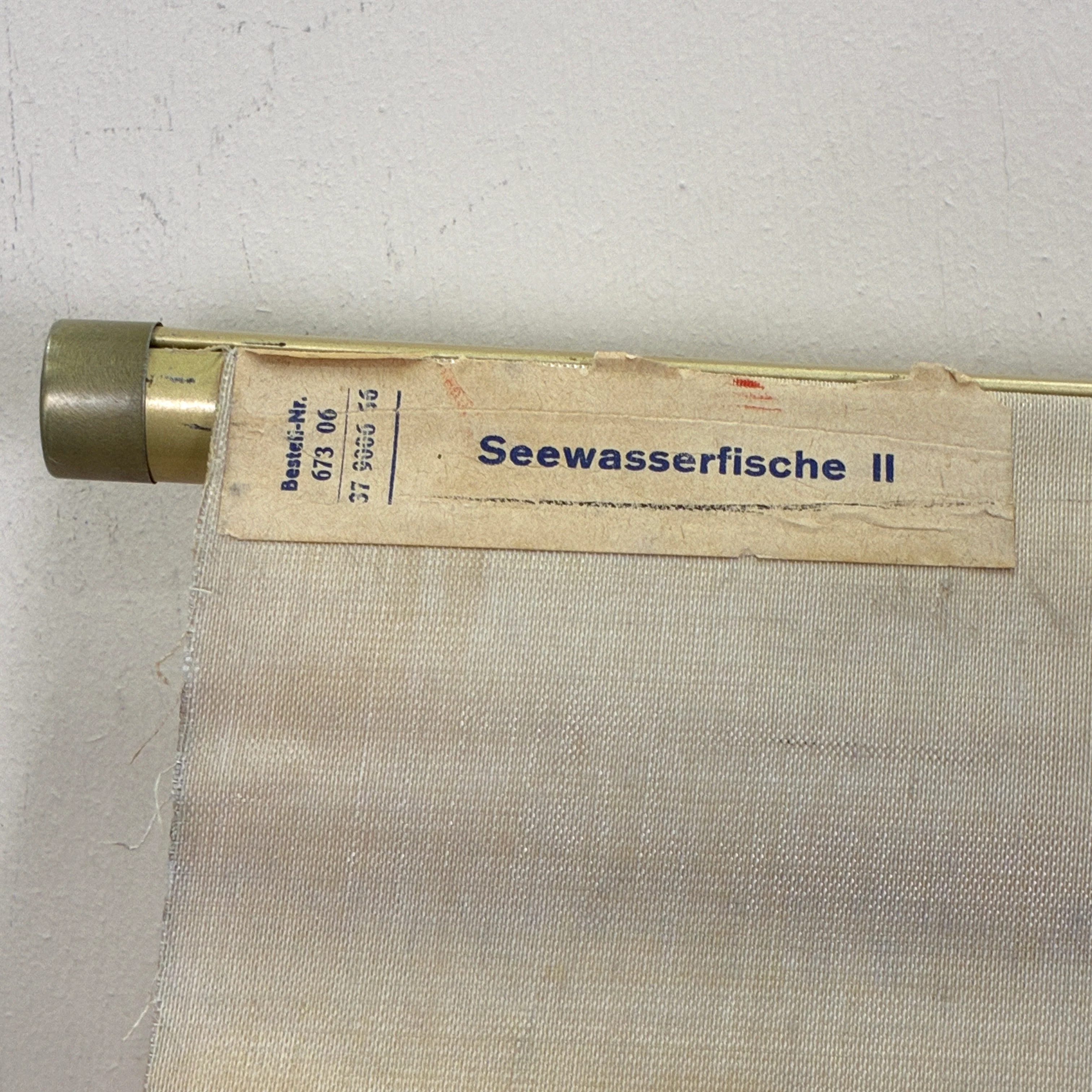 Vintage Lehrtafel – Seewasserfische – Biologie Lehrtafel Rollbild Wanddeko - Image 7