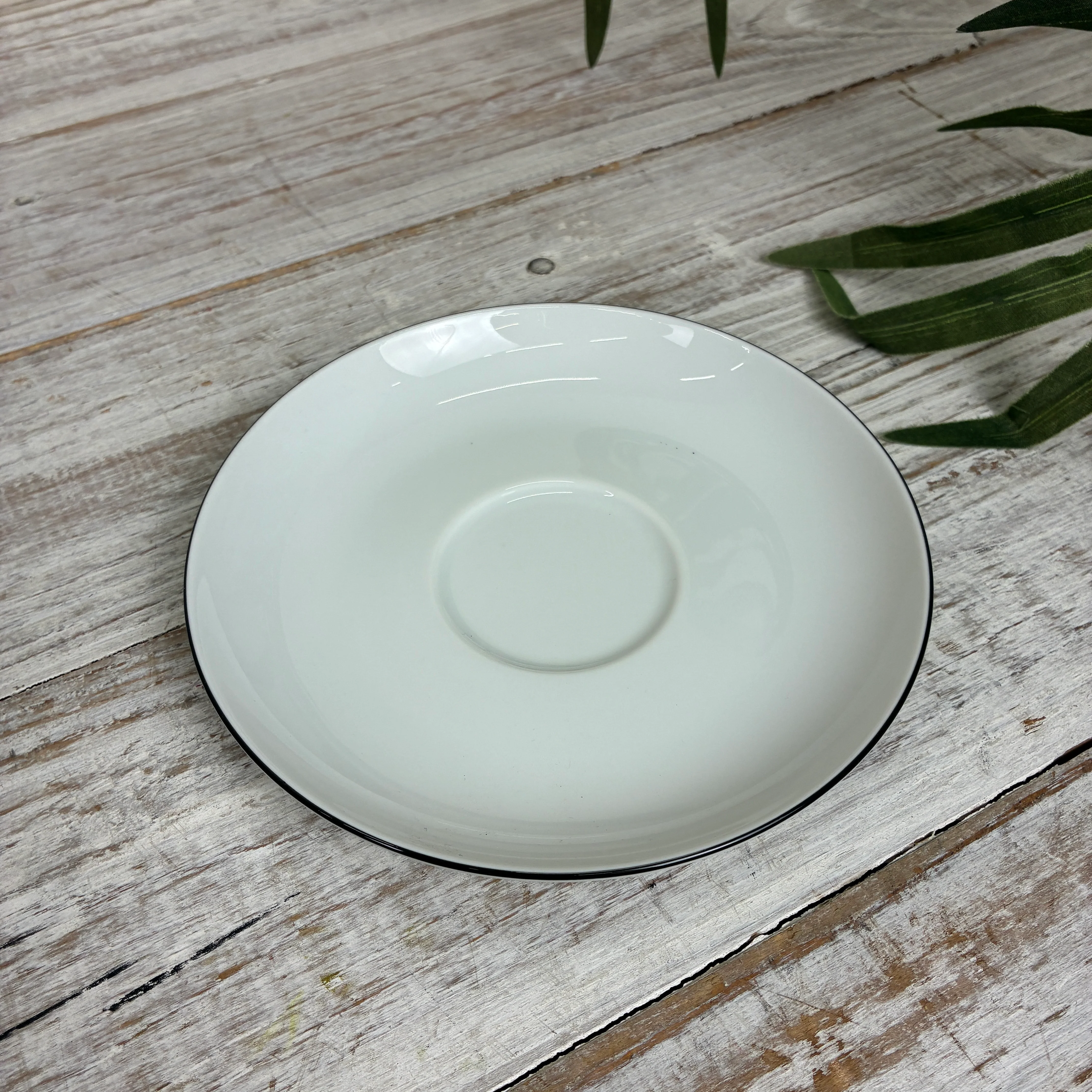 Seltmann Weiden Lido Kombi-Untertasse 14,5 cm Black Line - Image 3