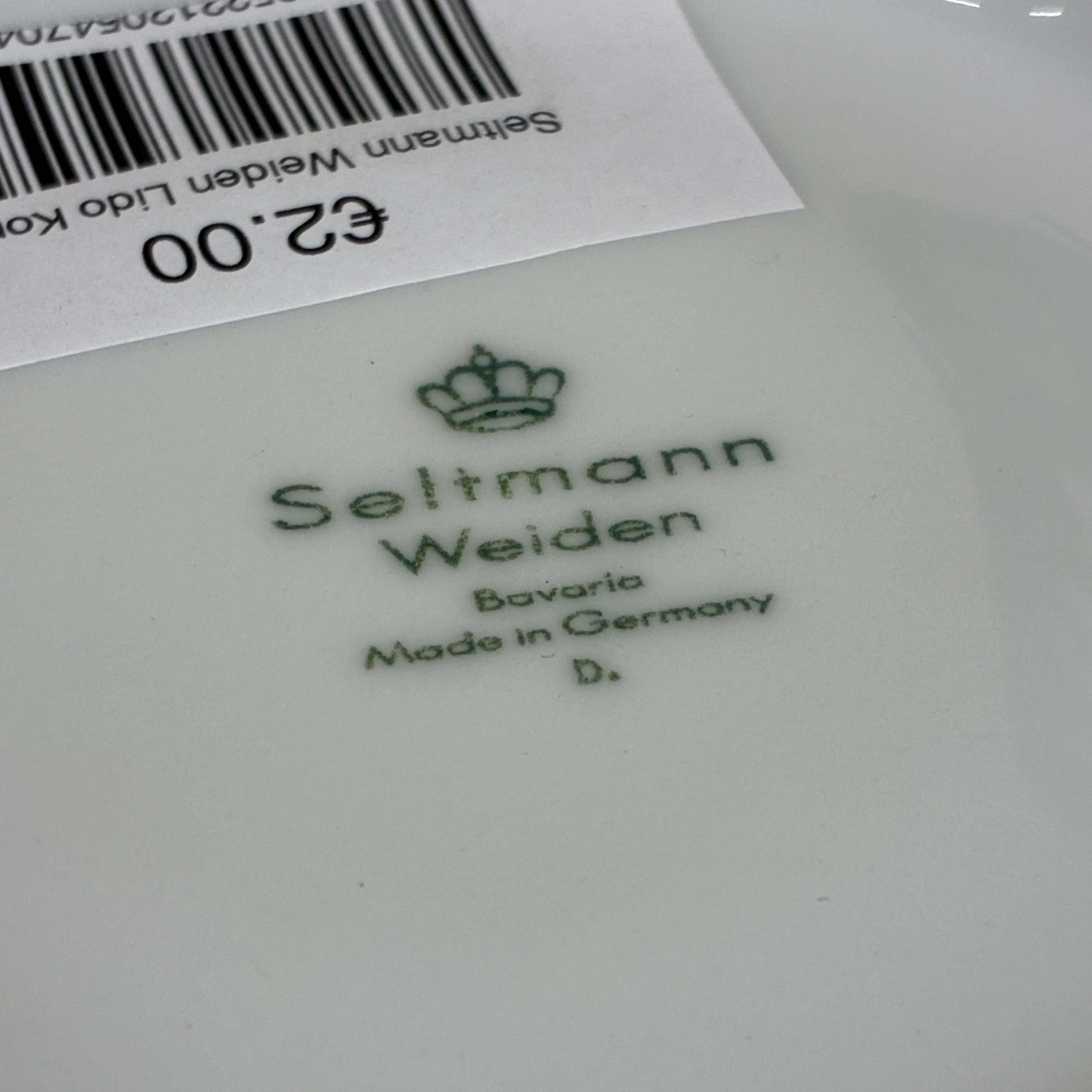 Seltmann Weiden Lido Kombi-Untertasse 14,5 cm Black Line - Image 6