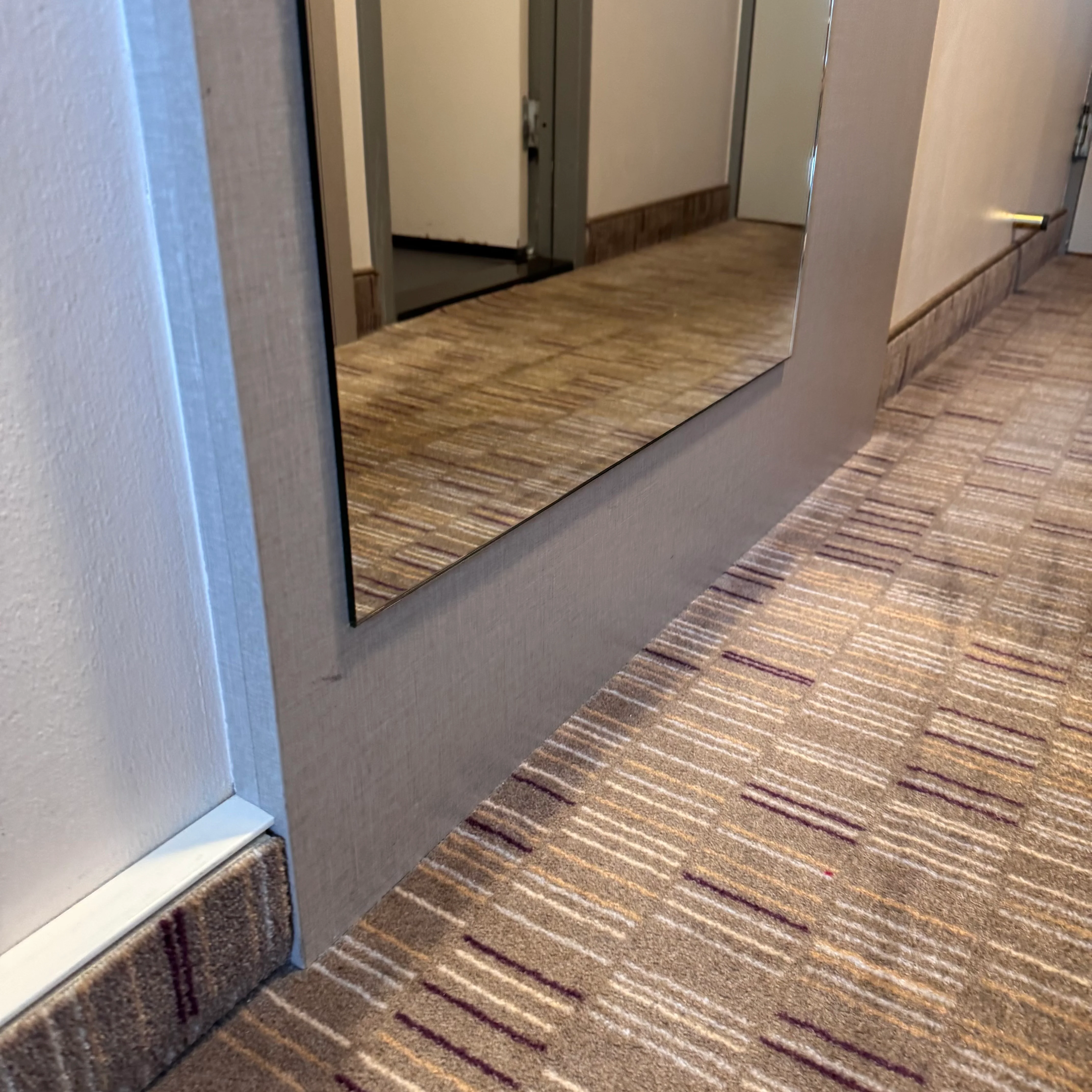 Hotel Wandspiegel grau mit Garderobe Spiegel gebraucht - Image 3