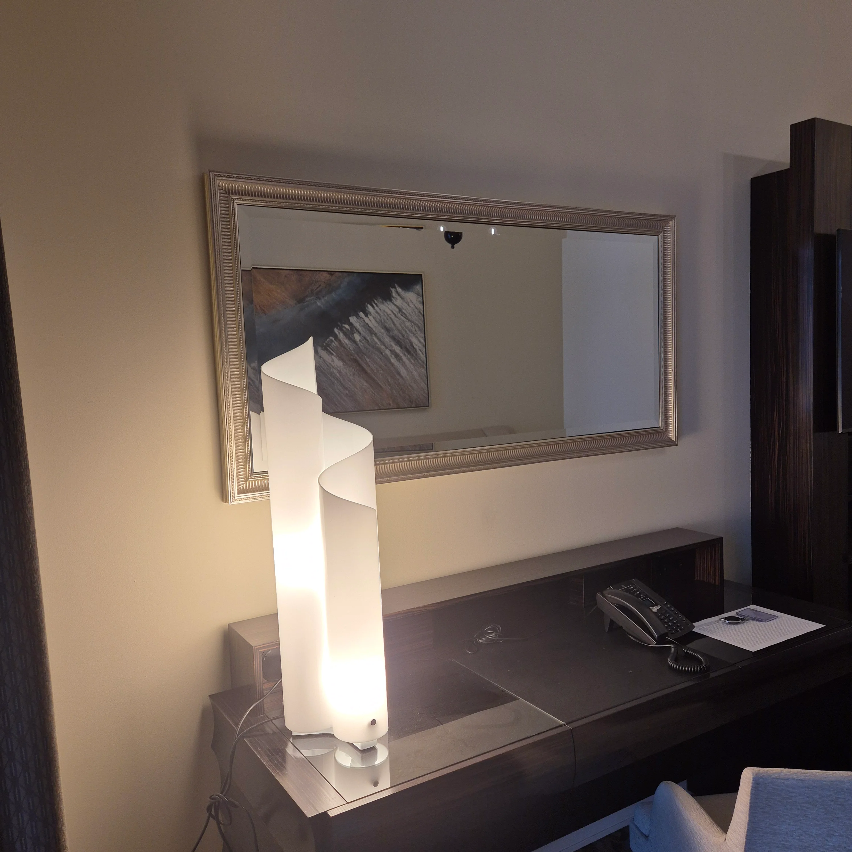 Wandspiegel 146x73 rechteckig ZierfrÀsungen - Atlantic Hotel Hamburg - gebraucht Spiegel - Image 4