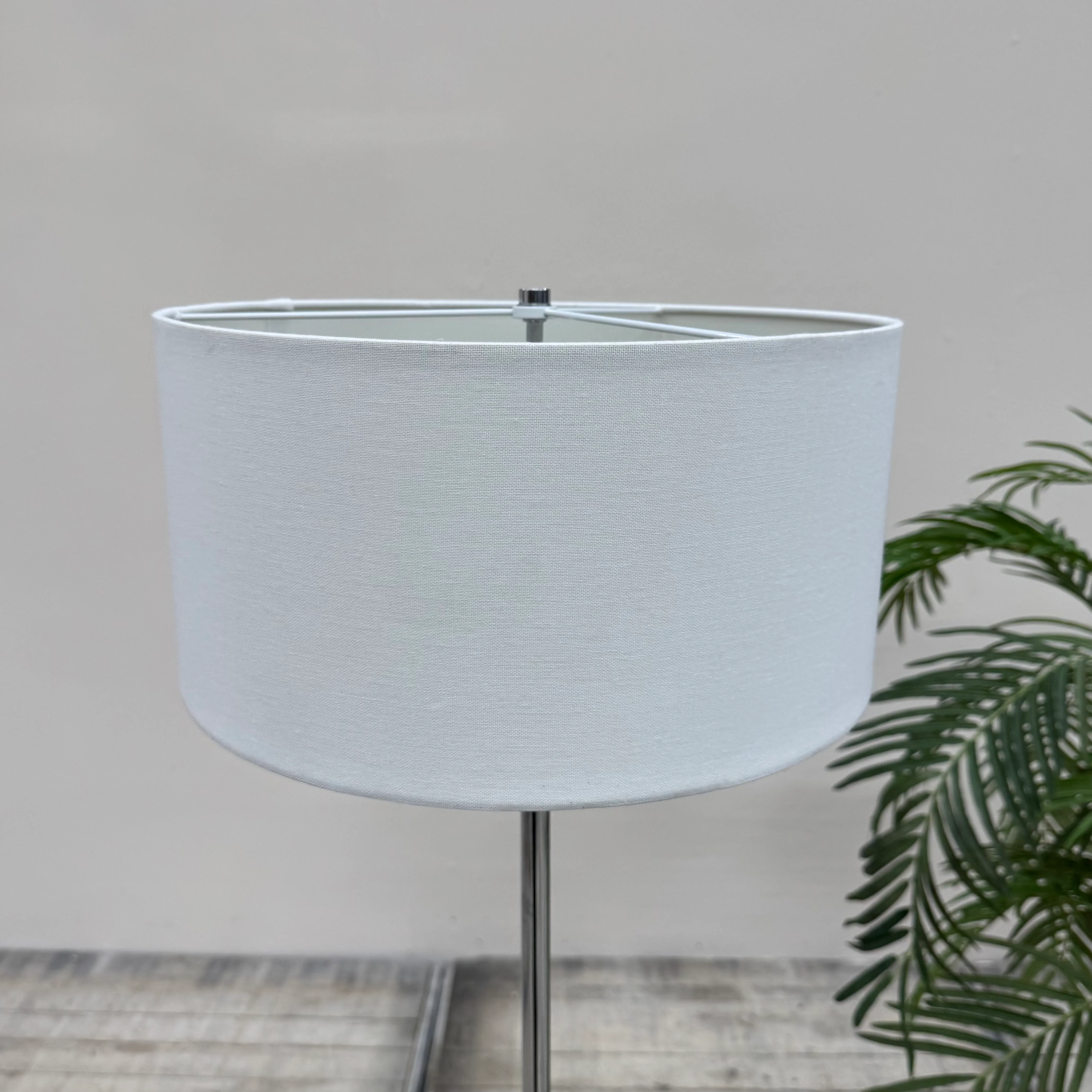 Stehlampe Silbern 3-flammig Weiß Lampe Gebraucht - Image 5