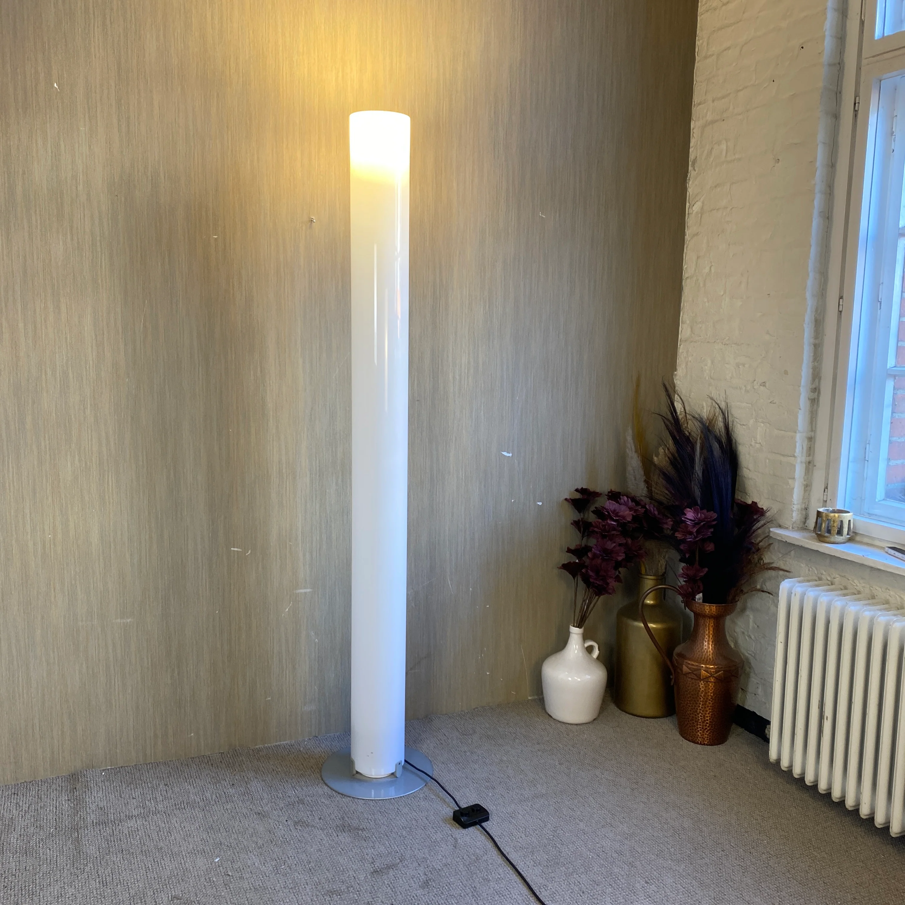 Designer Stehleuchte Bodenleuchte Flos Stylos weiß - Atlantic Hotel Hamburg - gebraucht - Image 5