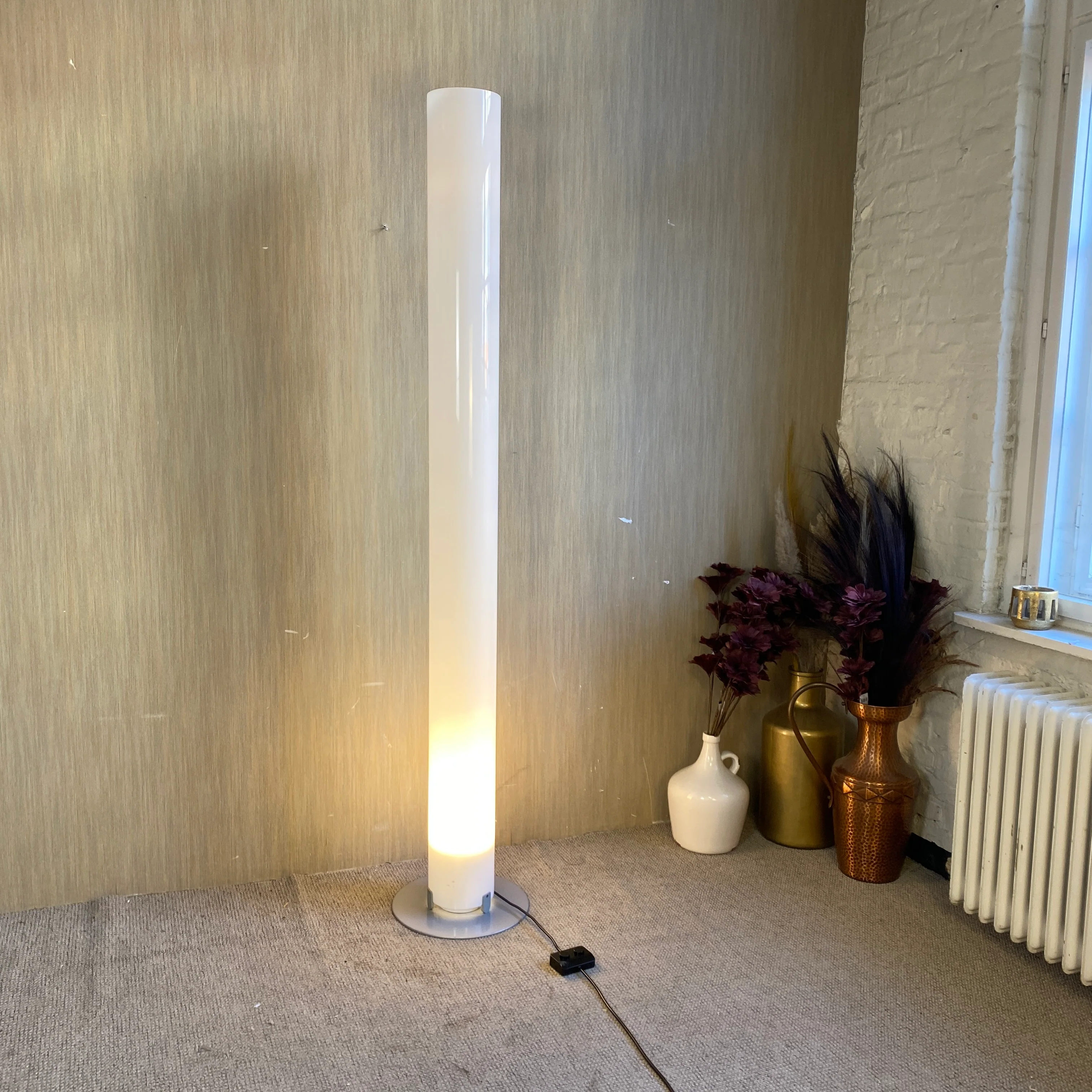 Designer Stehleuchte Bodenleuchte Flos Stylos weiß - Atlantic Hotel Hamburg - gebraucht - Image 6