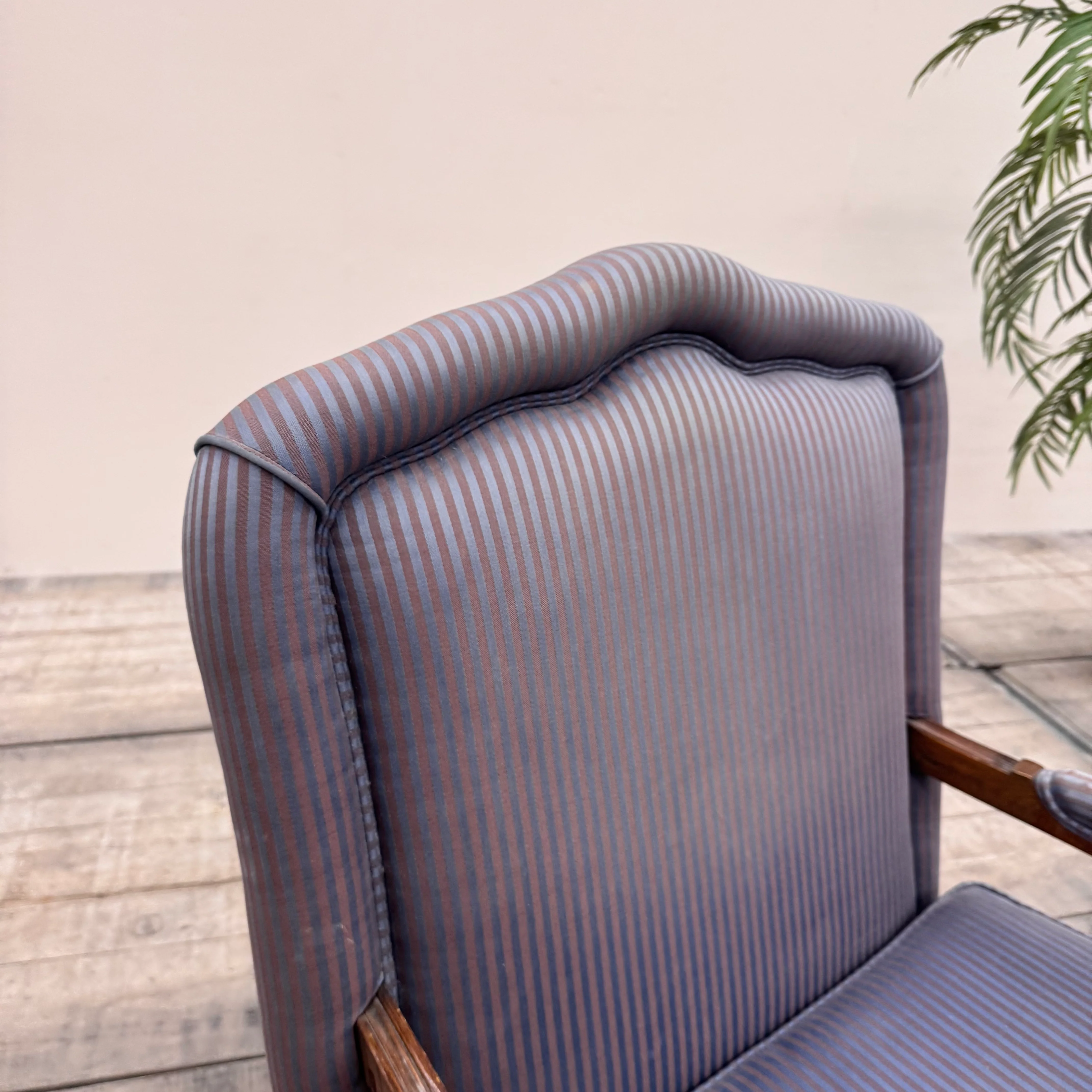 Stilmöbel Armlehn-Sessel blau im Louis XVI Sessel 5-Sterne Schlosshotel - Image 8