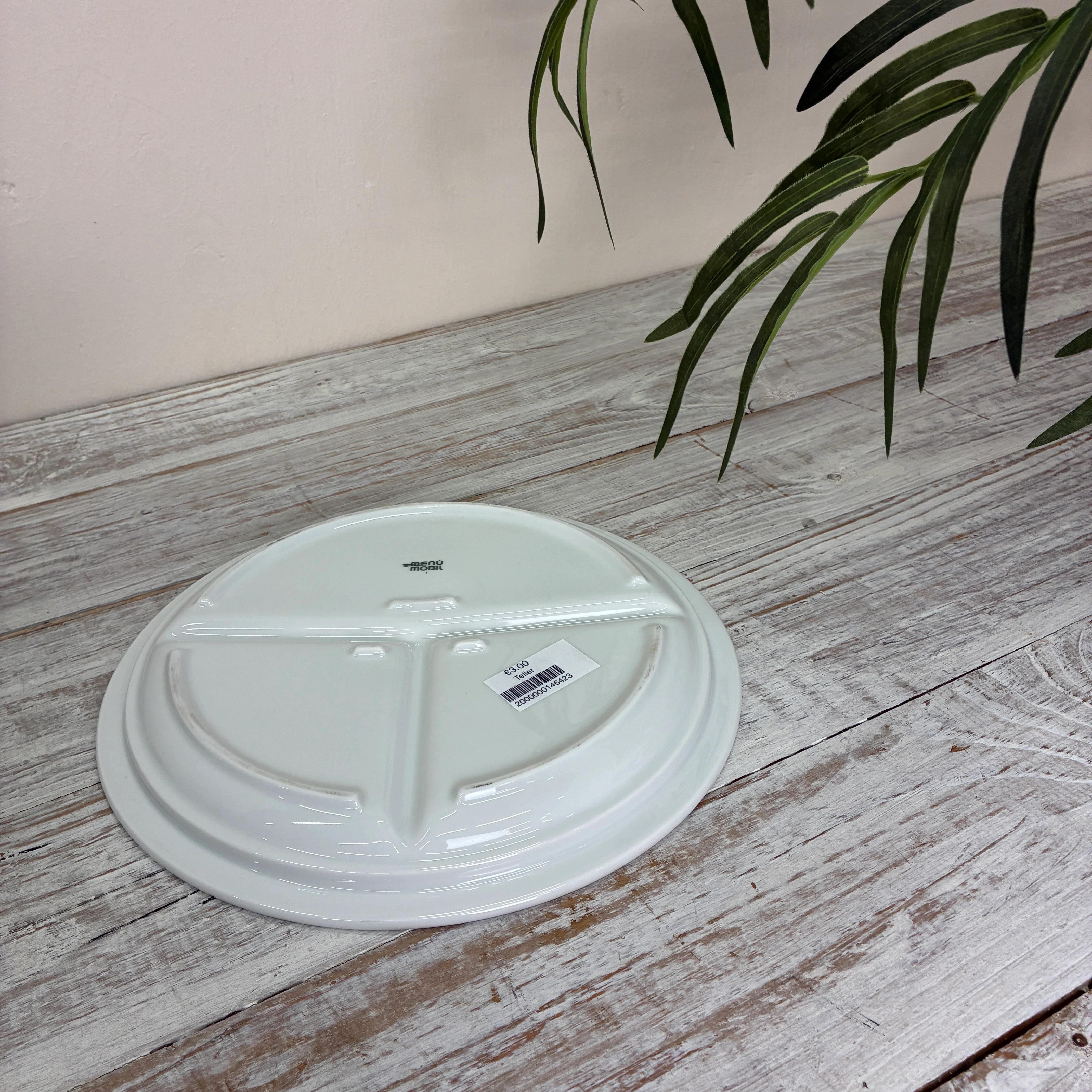 Seltmann Weiden Fondueteller 24 cm Abteilteller 3-geteilt Frühstücksteller - Image 4