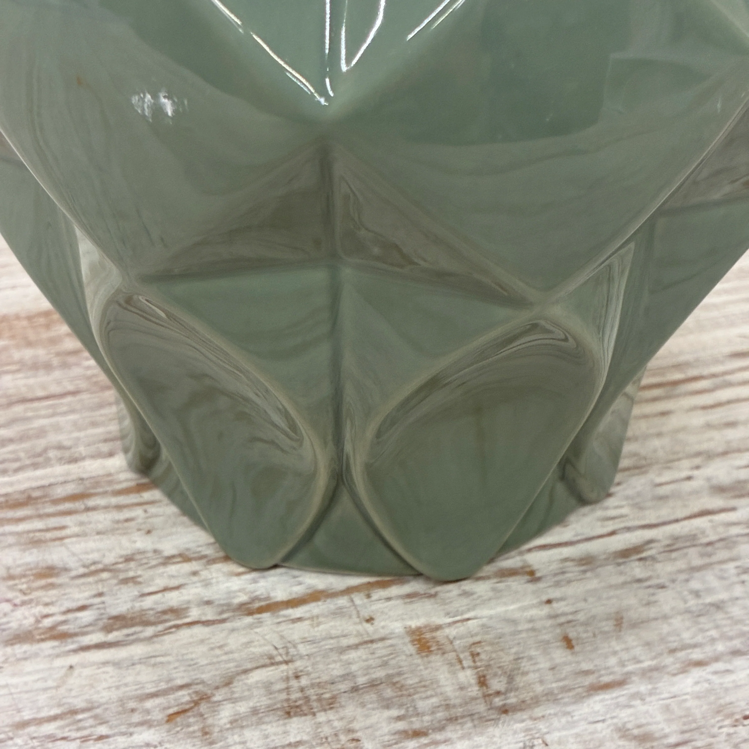 Tettau Atelier Grün uni Vase Porzellan Deko - Image 7