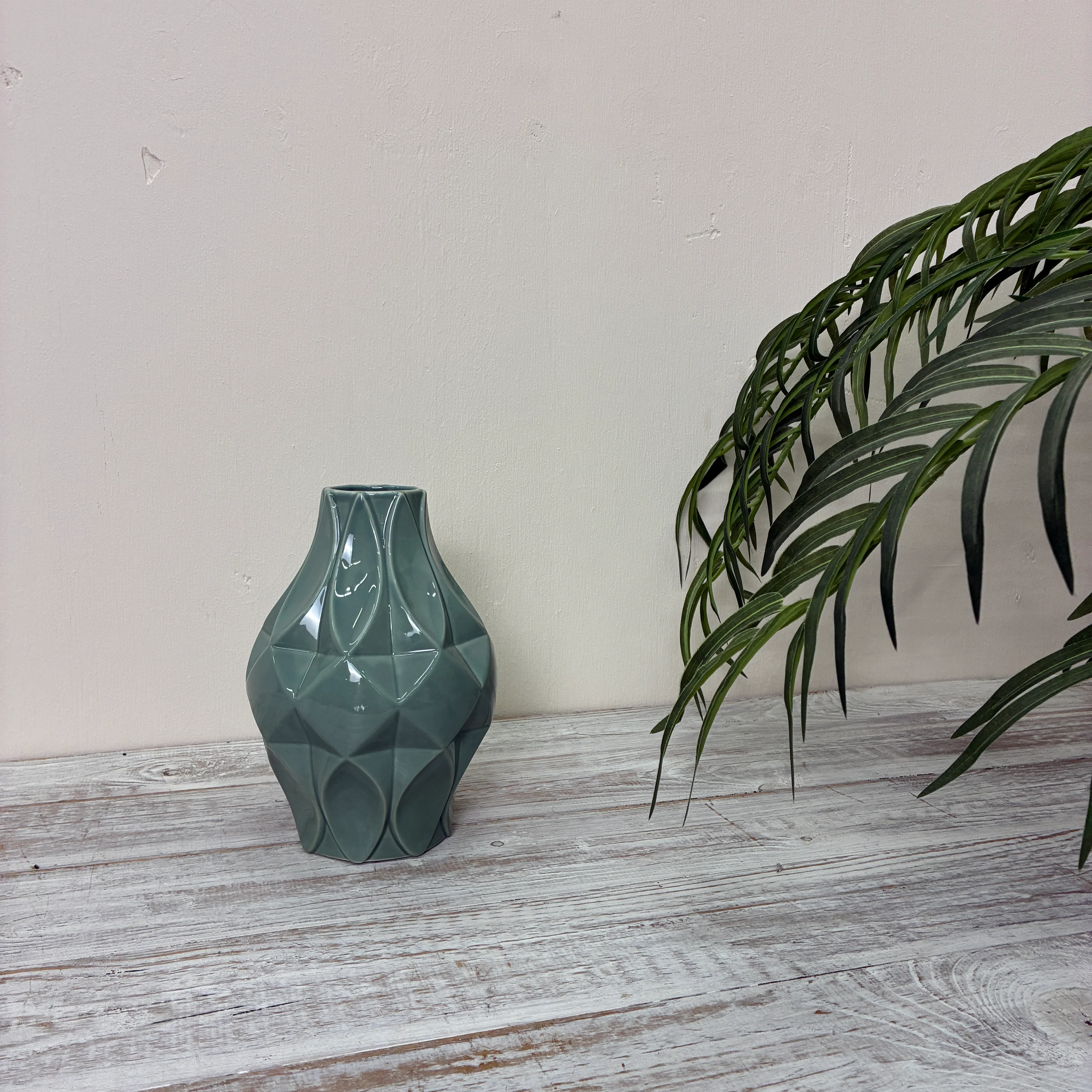 Tettau Atelier Grün uni Vase Porzellan Deko - Image 8